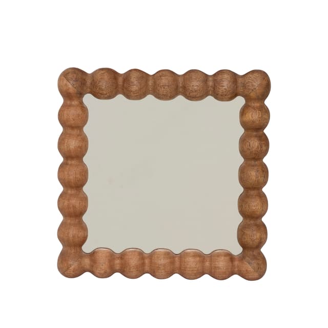 Sot Spiegel Walnuss 25x25