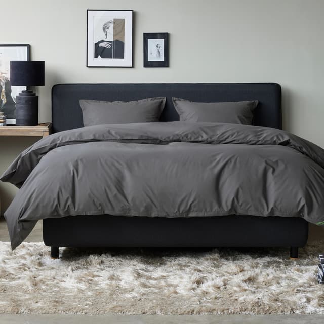 Duvet Cover Egyptian Cotton Anthracite 150x210