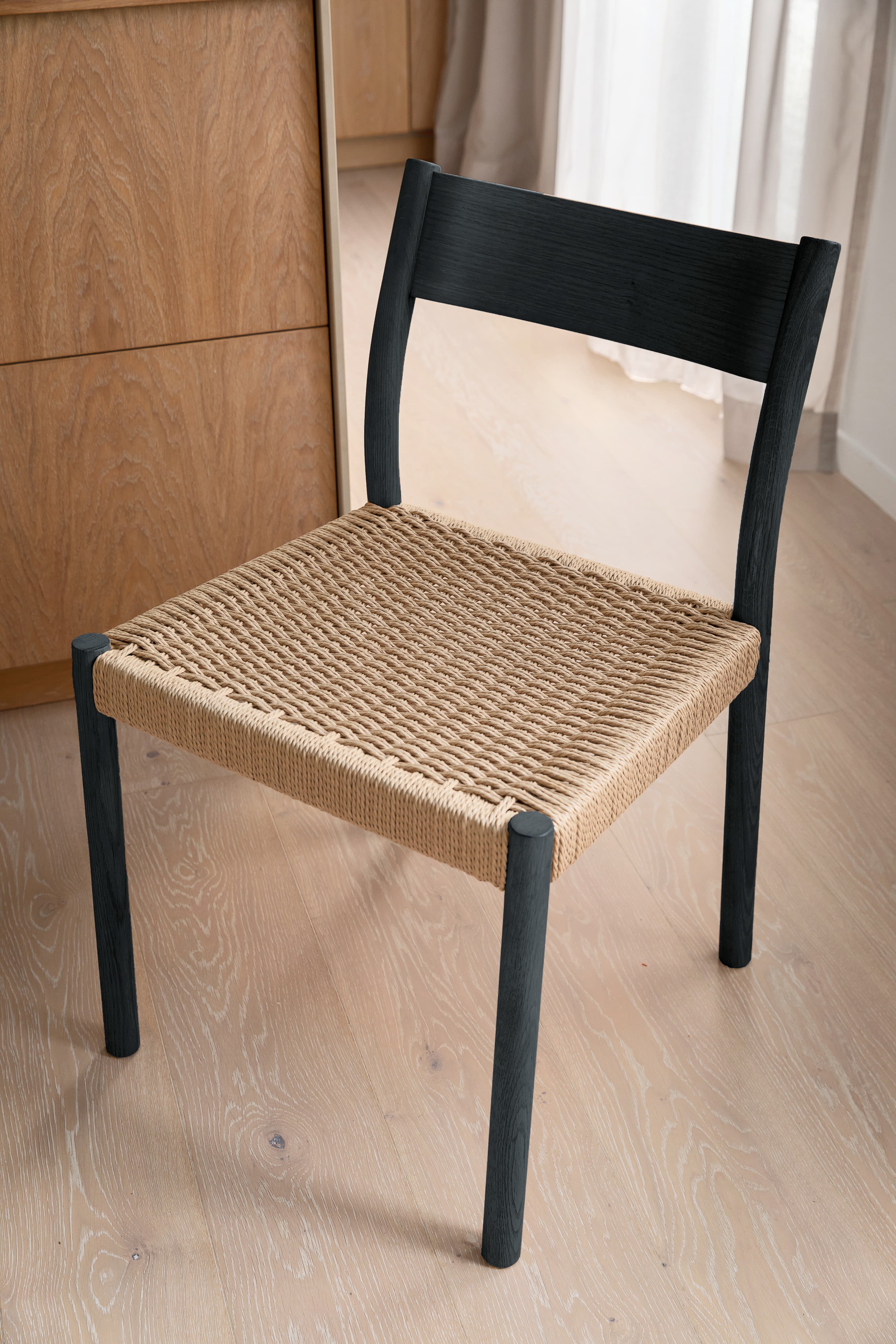 Colin Dining Chair Black Stained Oak