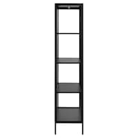 Neah Vitrine Schrank Schwarz 180cm