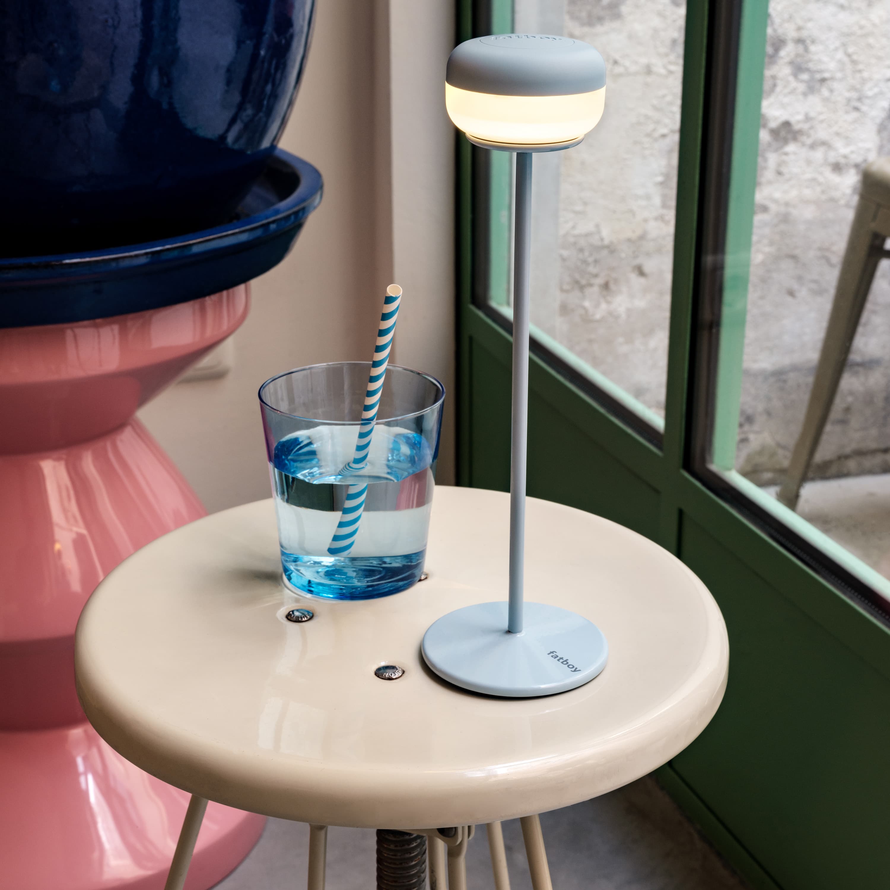 Table Lamp Portable Jet Blue