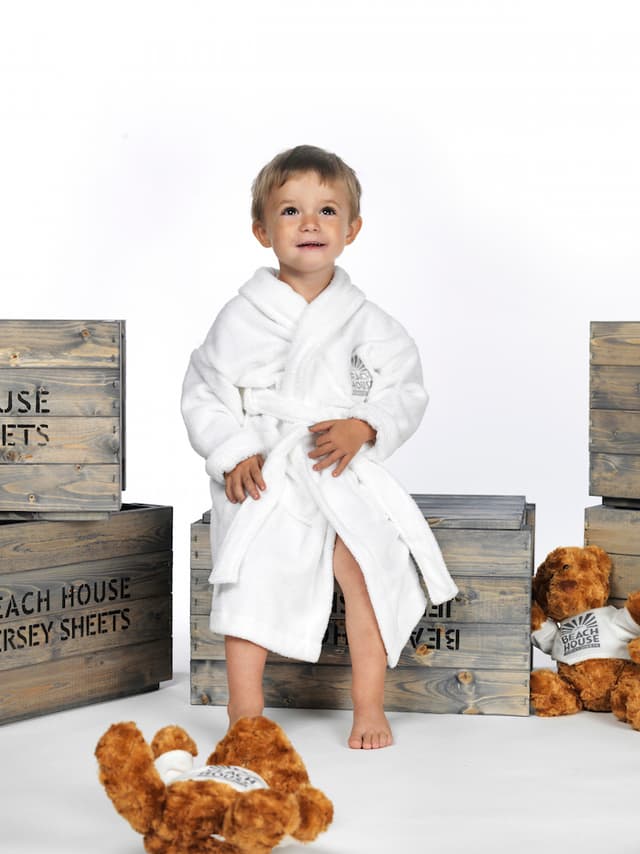 Softie Kinder-Morgenmantel Weiß 2-4 Jahre