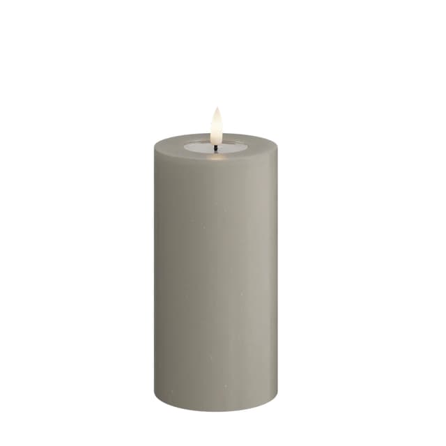 LED Block Candle Sand 15cm
