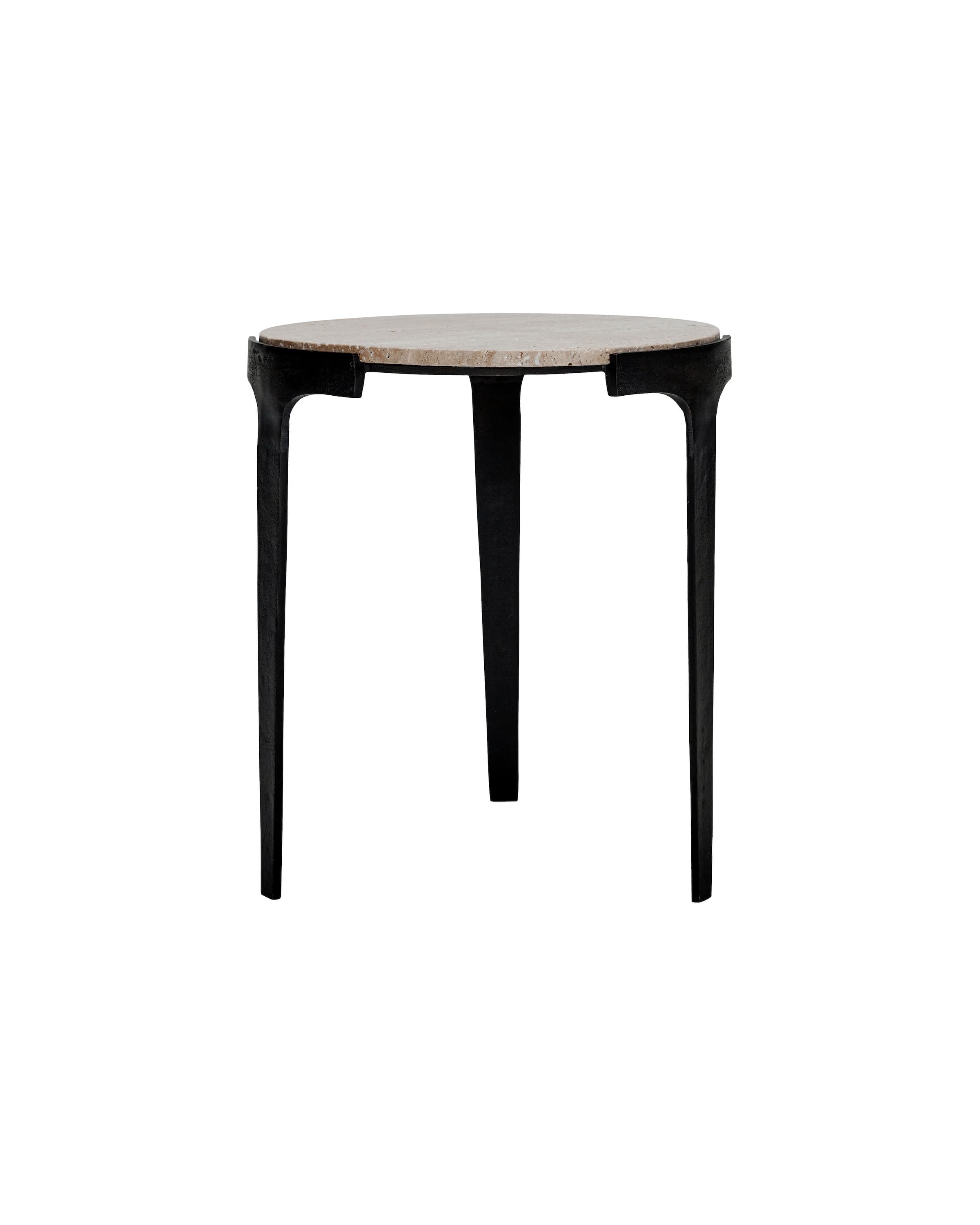 Fula Beistelltisch Beige Ø45