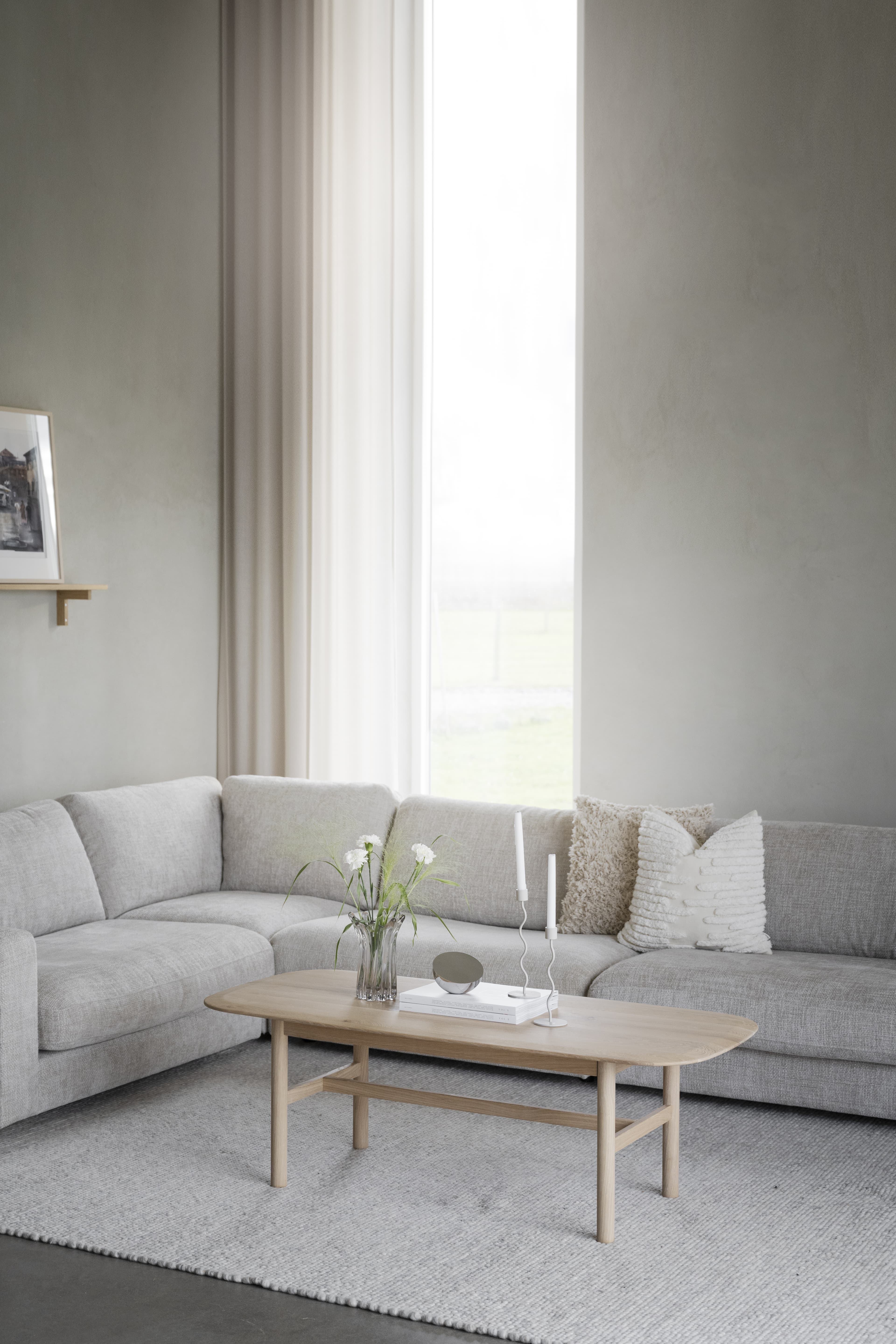 Duncan 1.5-sits Hörnmodul Ljusgrå