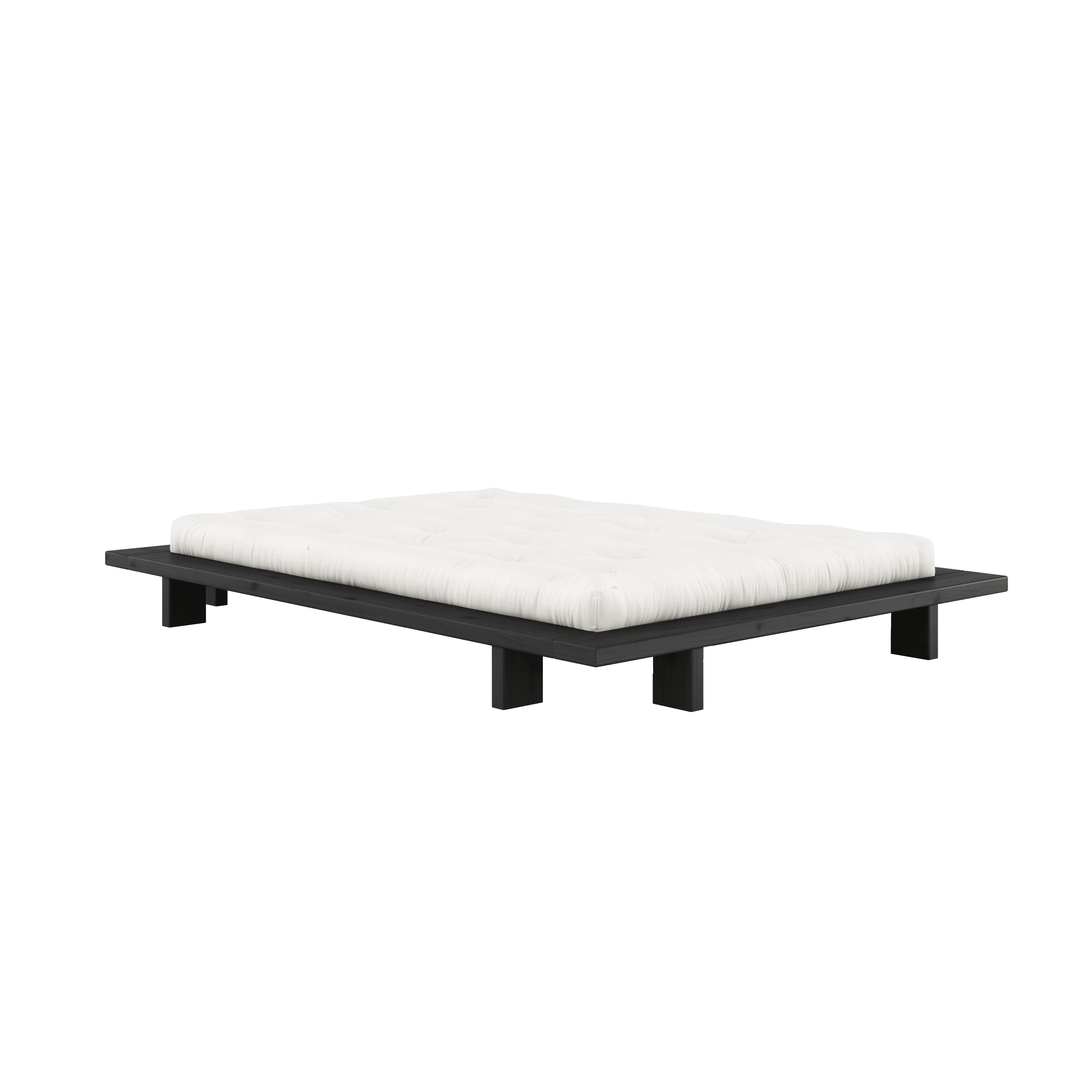 Japan Bettgestell Schwarz 140cm