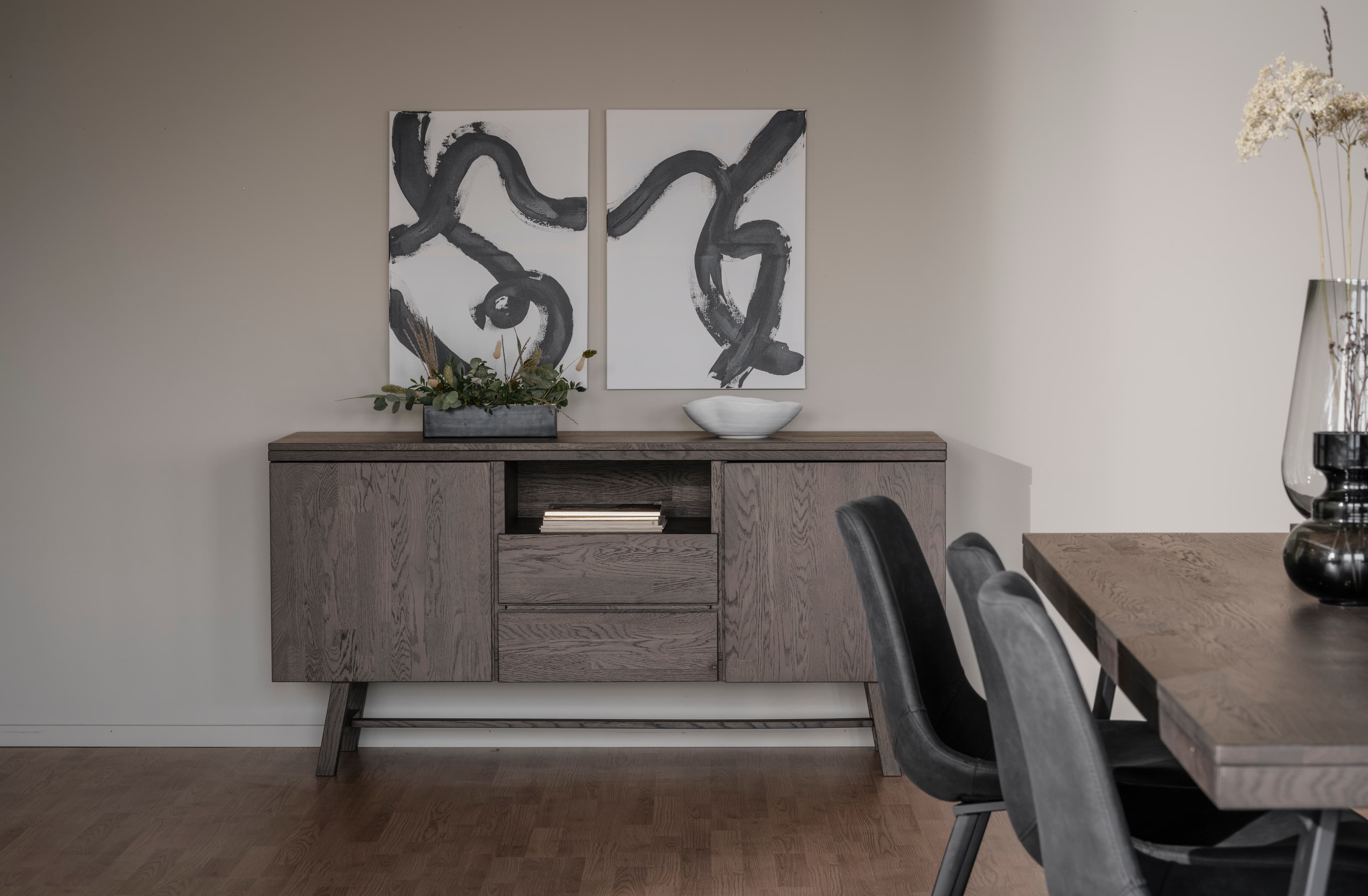 Brooklyn Sideboard Dunkelbraune Eiche