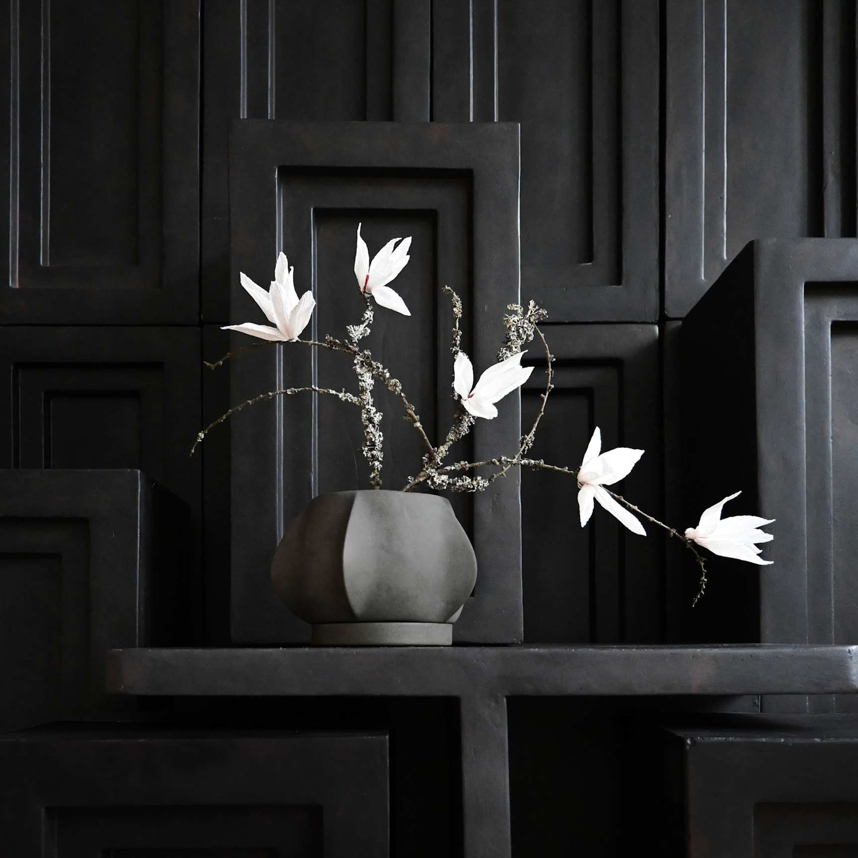 Arket Blumentopf Dunkelgrau Petit