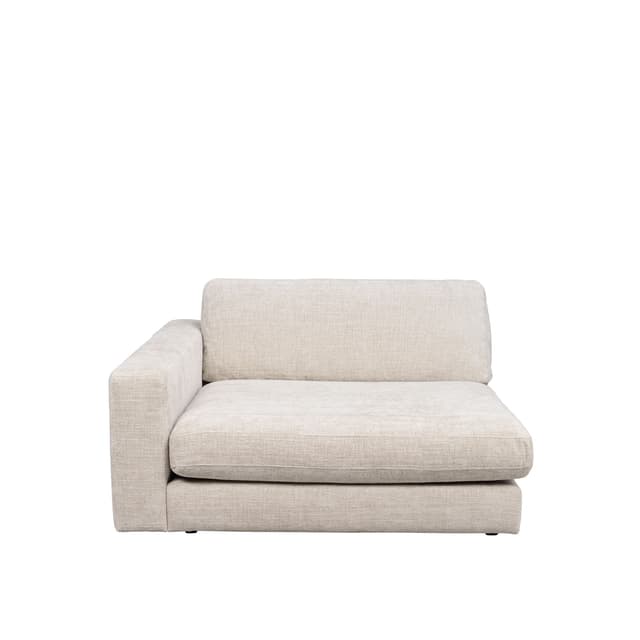 Duncan 1,5-Sitzer Modul mit Chaiselongue links in Hellgrau