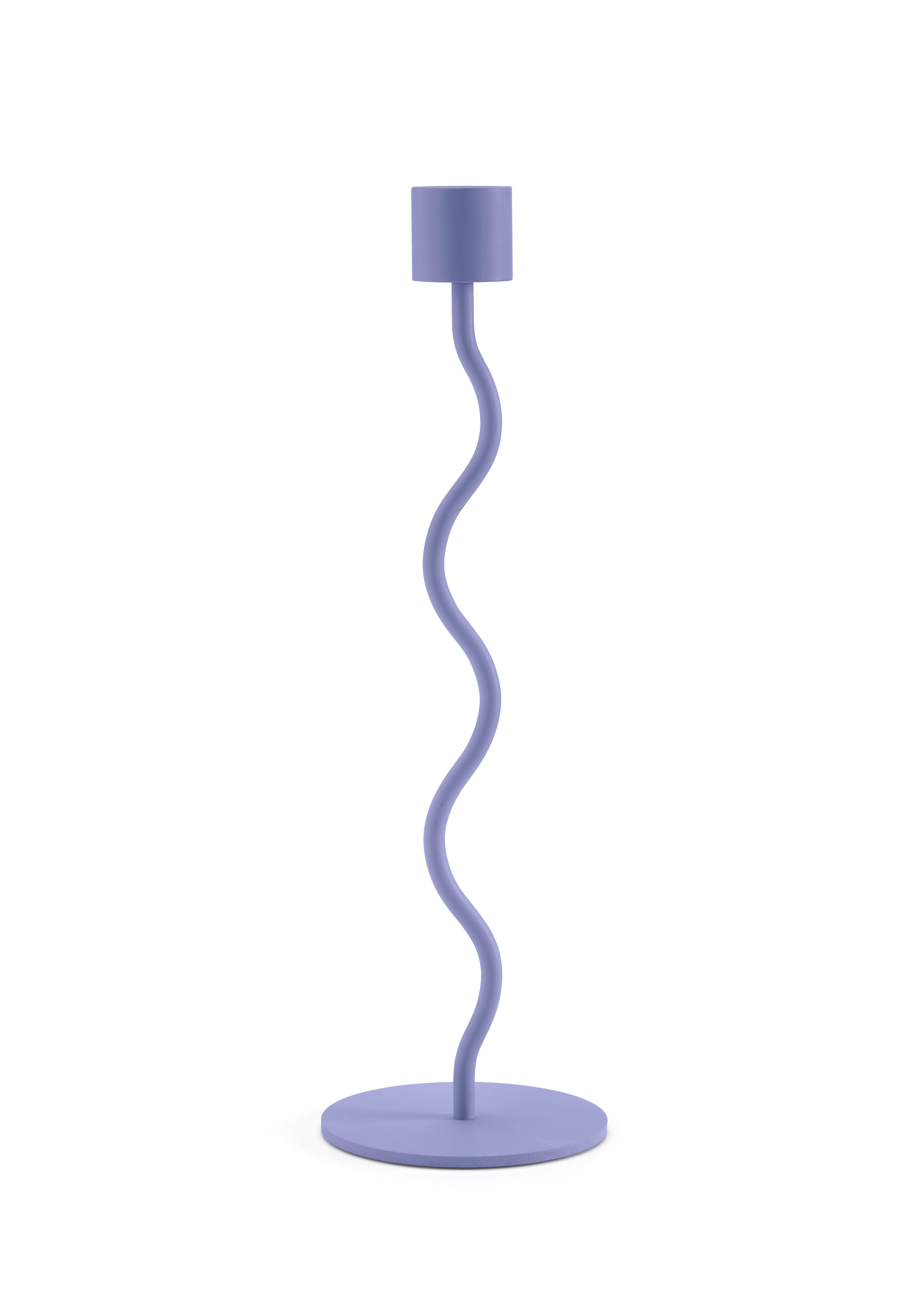 Curved Kerzenständer Dark Lilac 26cm