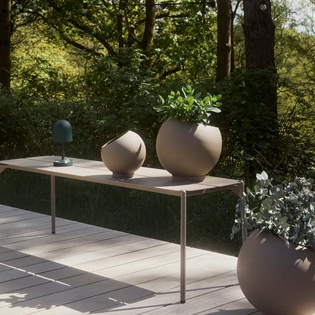 Globe Pot Taupe Ø21