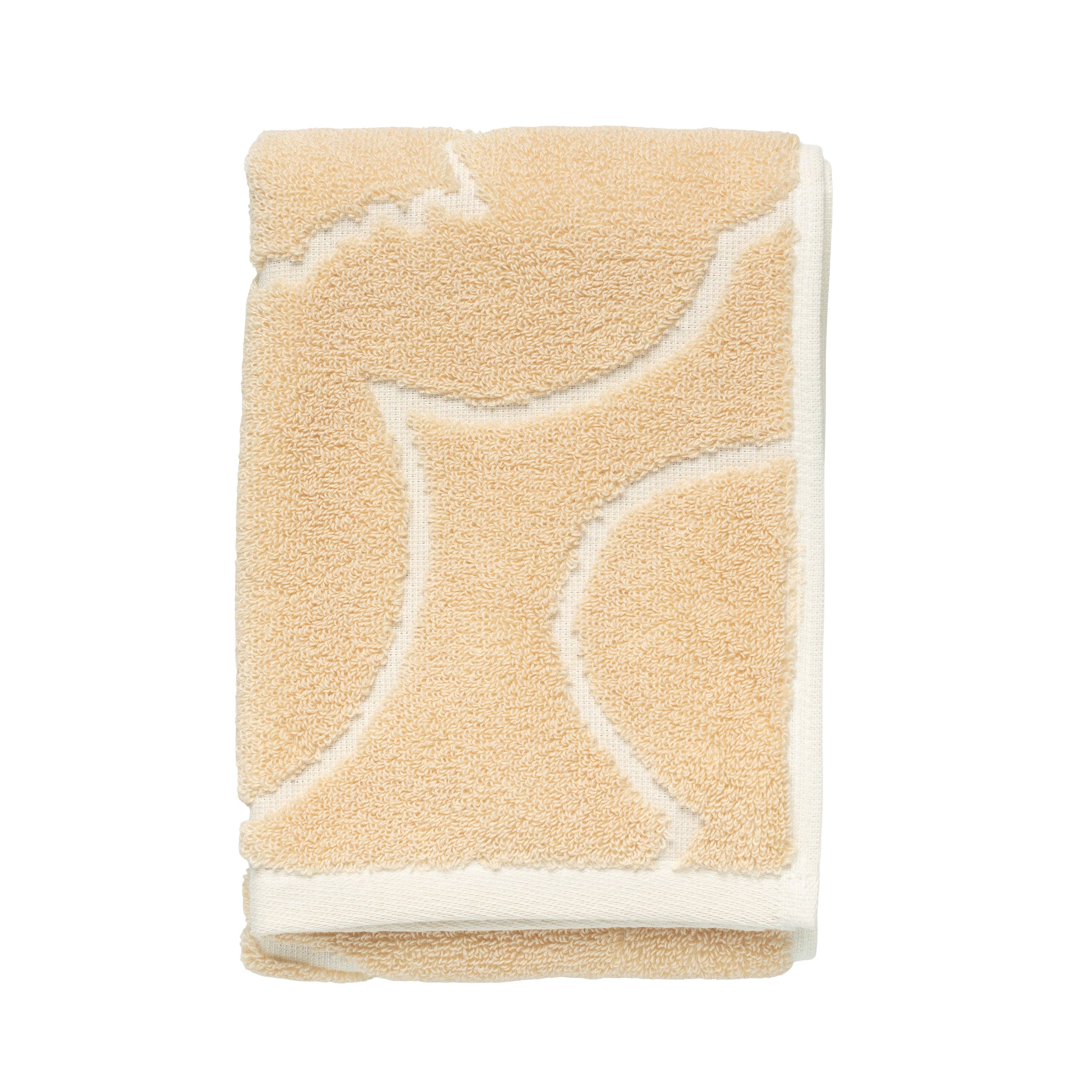 Piirto Unikko Gästetuch Straw/Off White 30x50