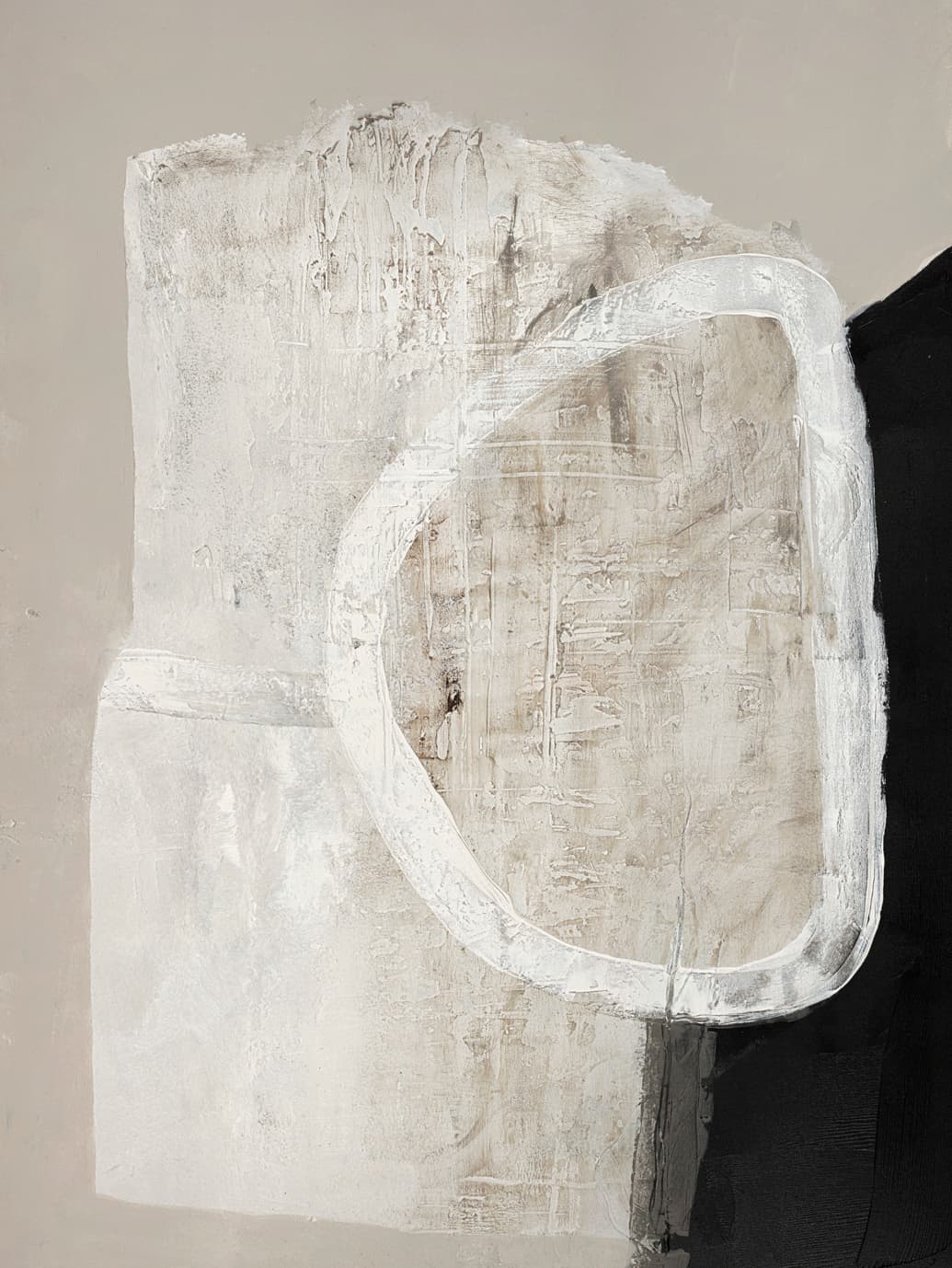 White Stone Panel No Frame 90x120