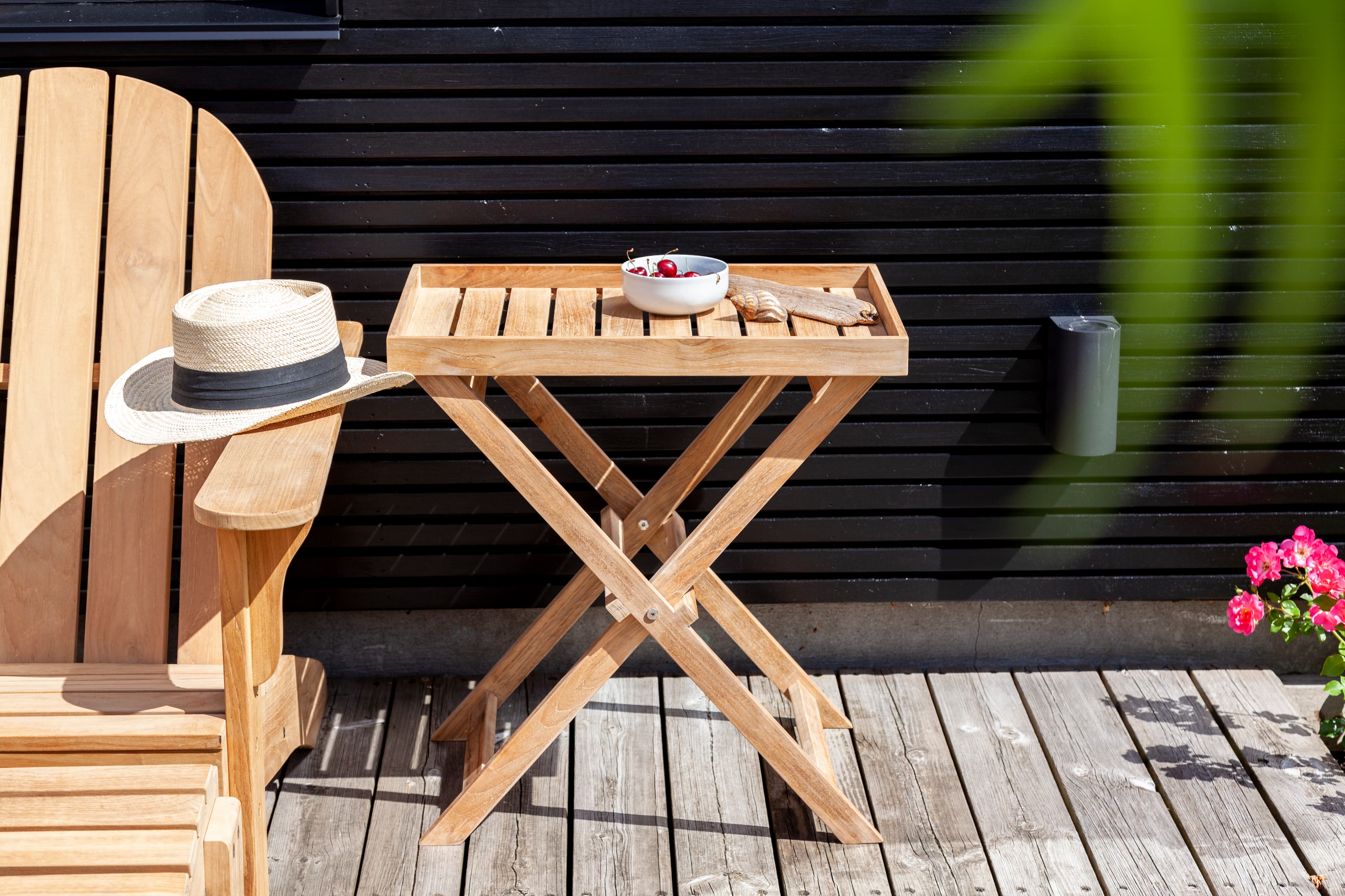 Tracy Tray Balcony Table Teak