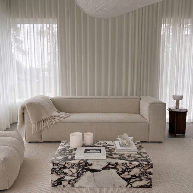 Luca 3-Sitzer Sofa Creme 235cm