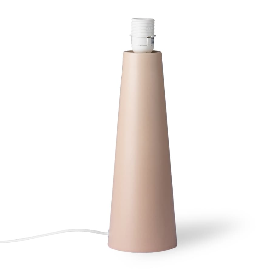 Cone Lamp Base Light Grey 55cm