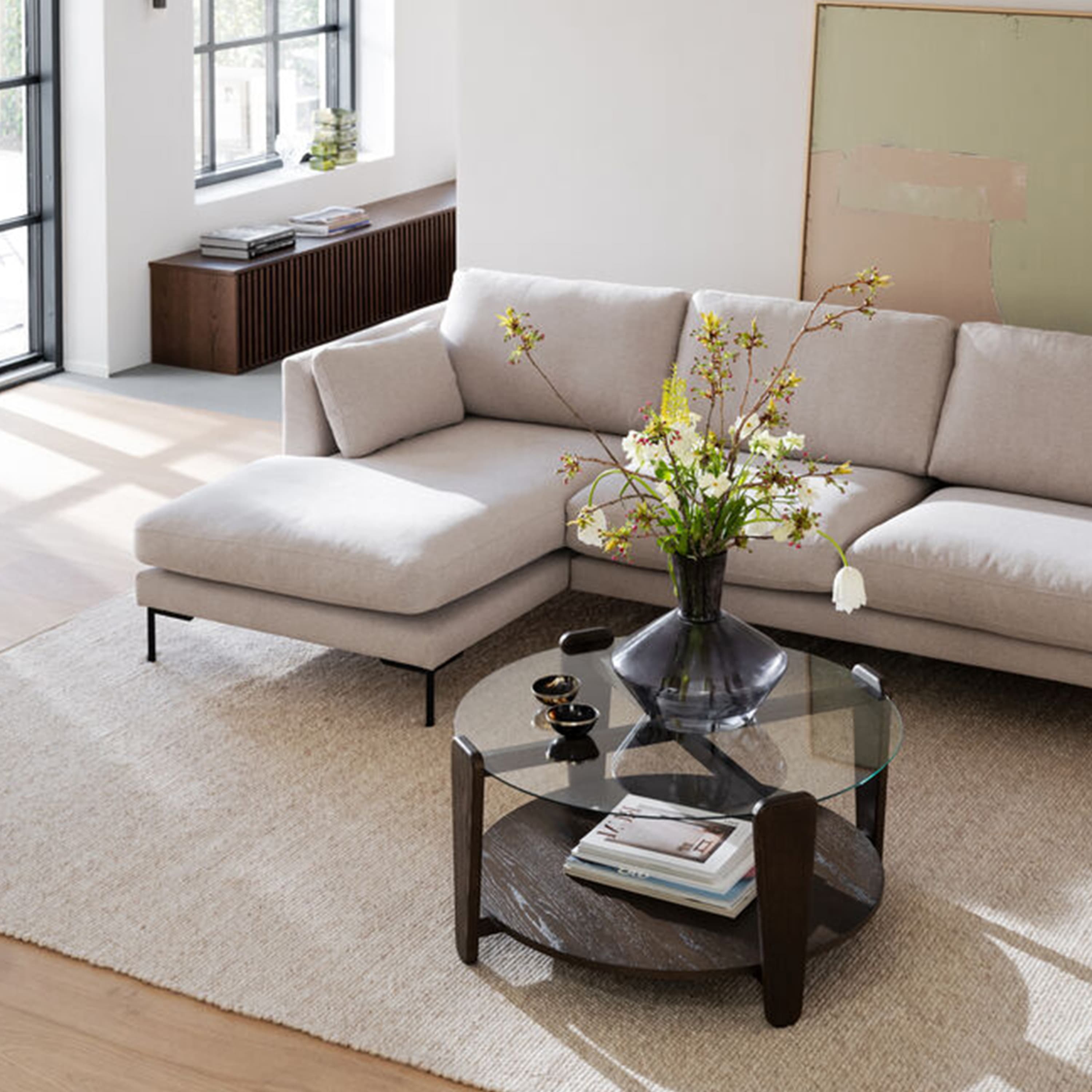 Corwin 3,5-sits Soffa Schäslong Vänster Beige