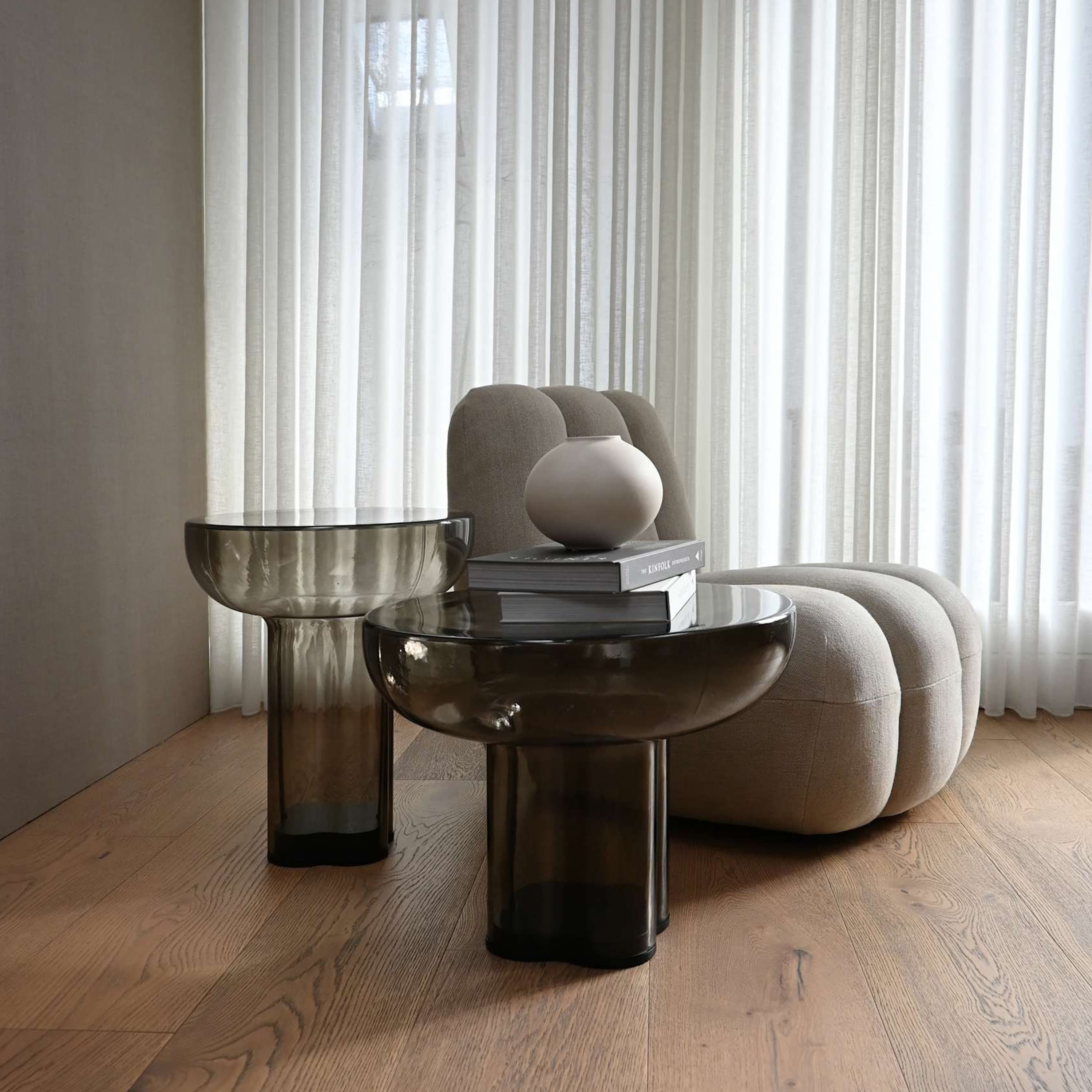 Crown Side Table Smoked Forest Tall