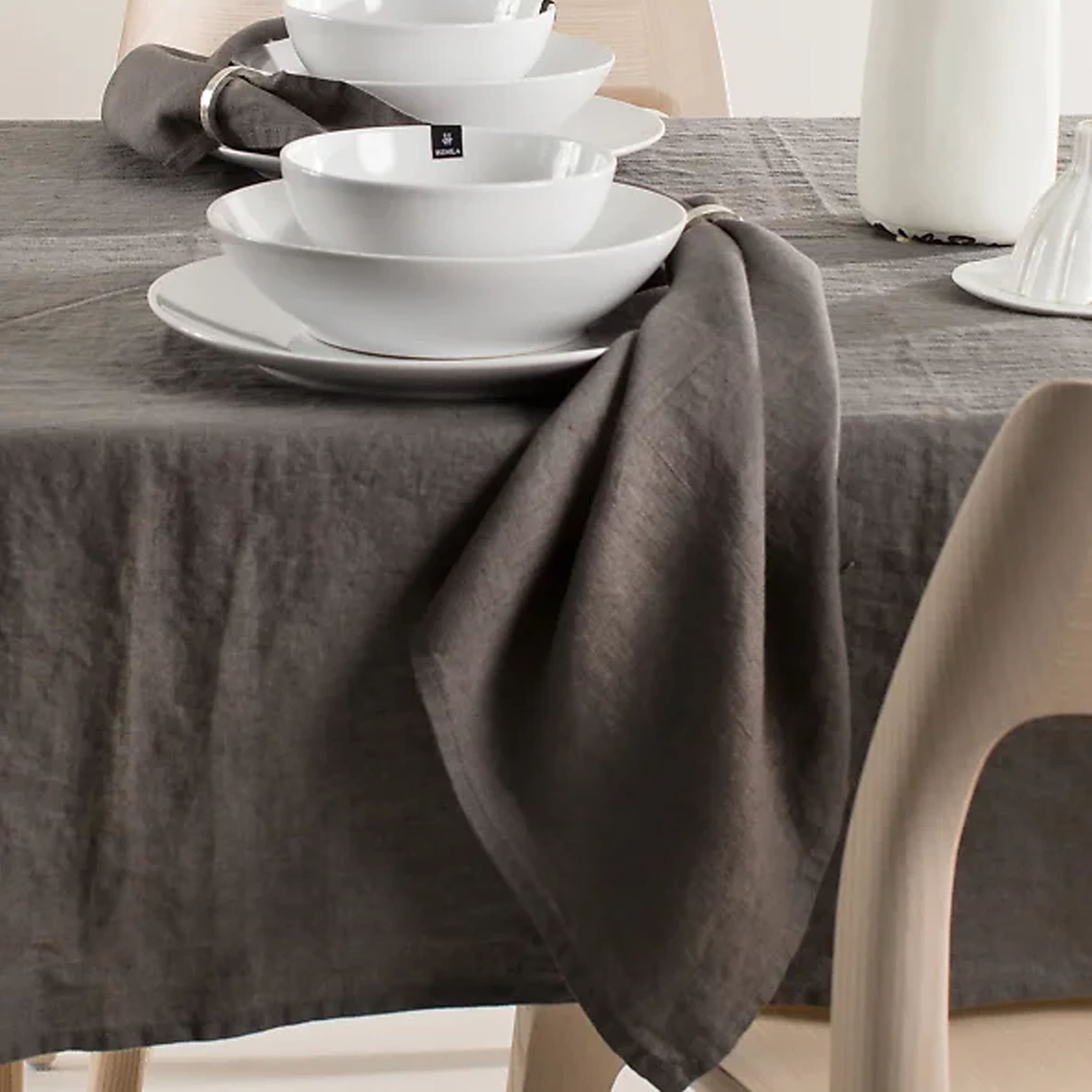 Sunshine Leinenserviette Charcoal 4er-Pack