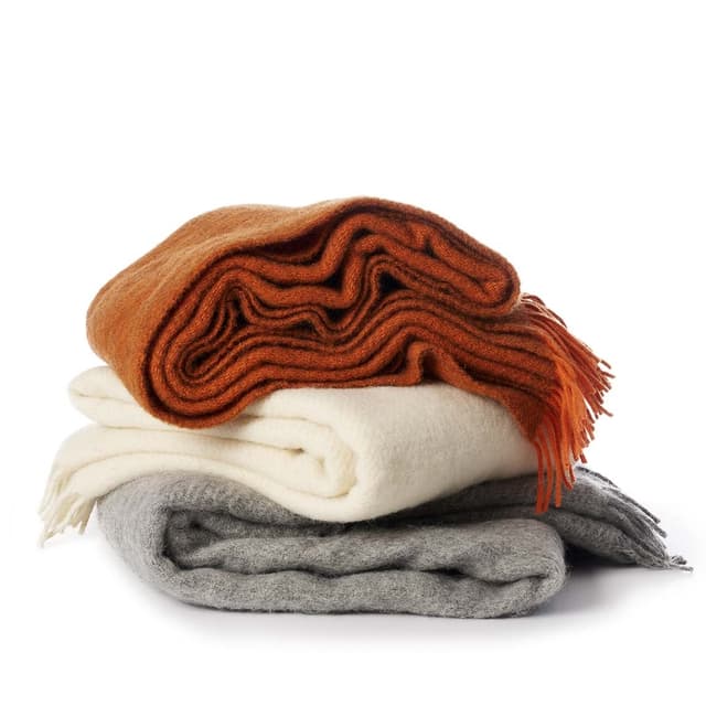 Gotland Wool Throw Orange