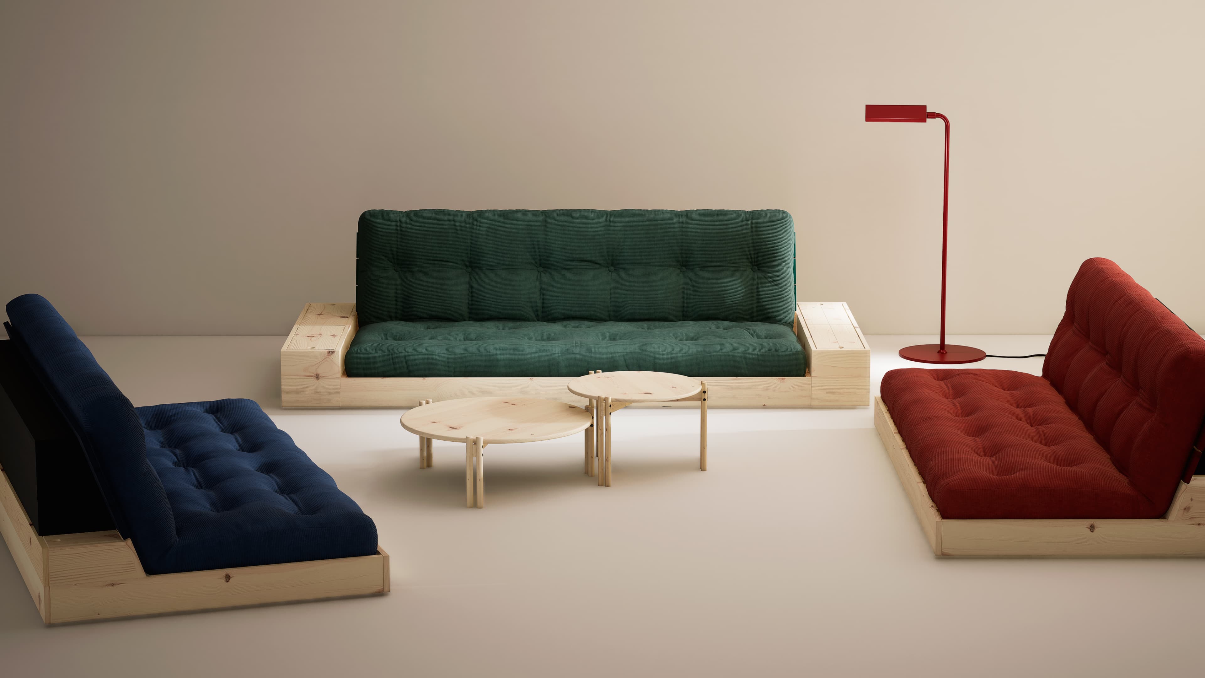 Sticks Couchtisch Natur Niedrig