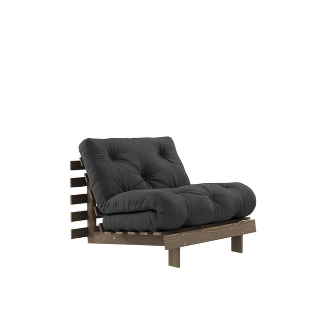 Roots Sofa Bed Chair Brown/Dark Grey 90cm