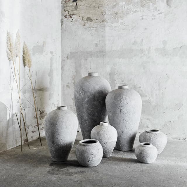Luna Pot Grey Terracotta Ø56