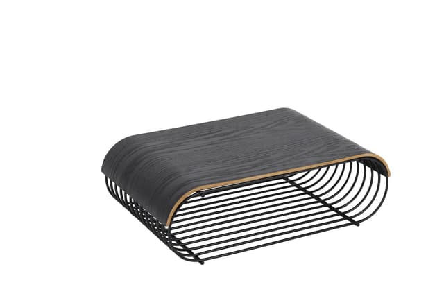 Curva Holzplatte Schwarz 41x25