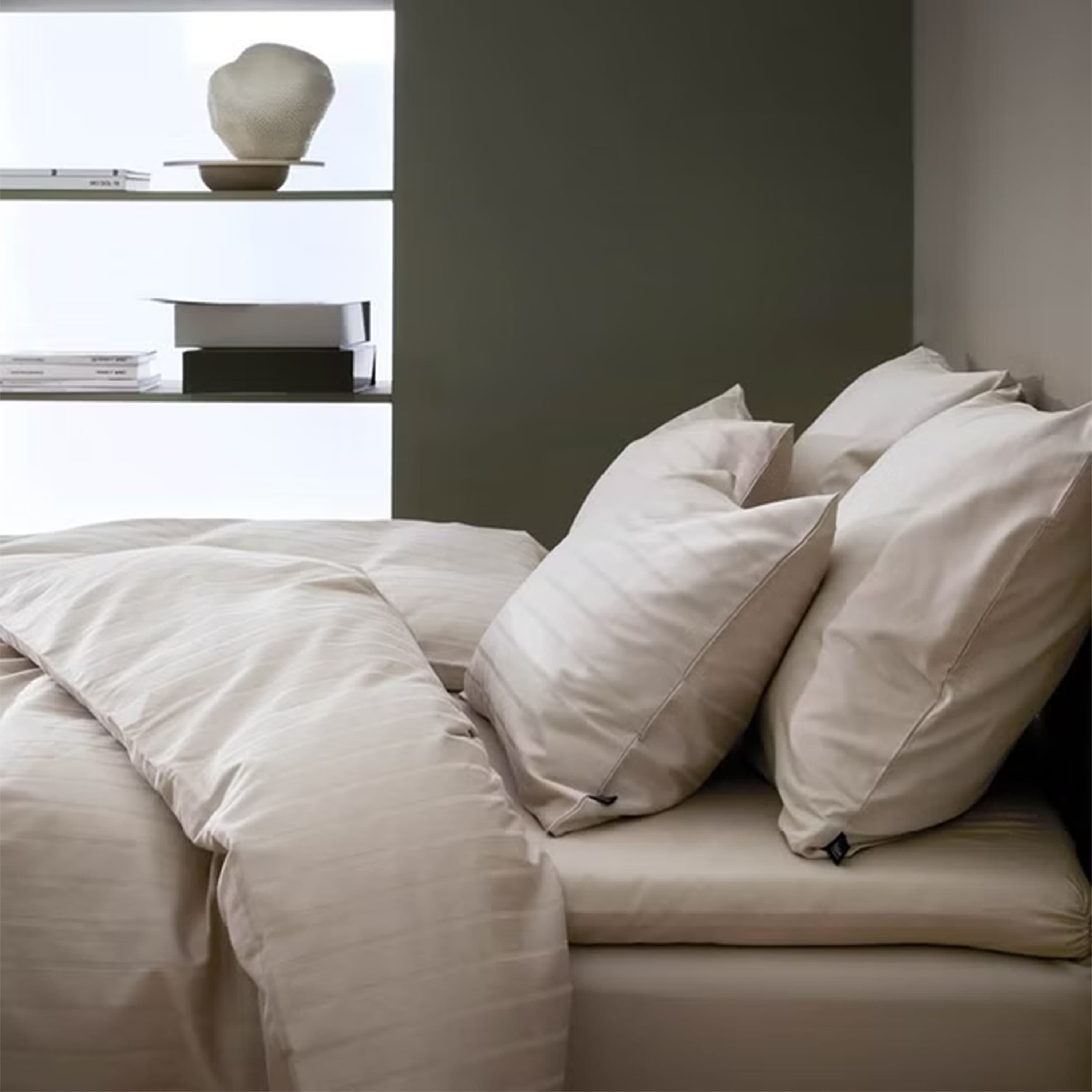 Kissenbezug Satin Beige 50x60