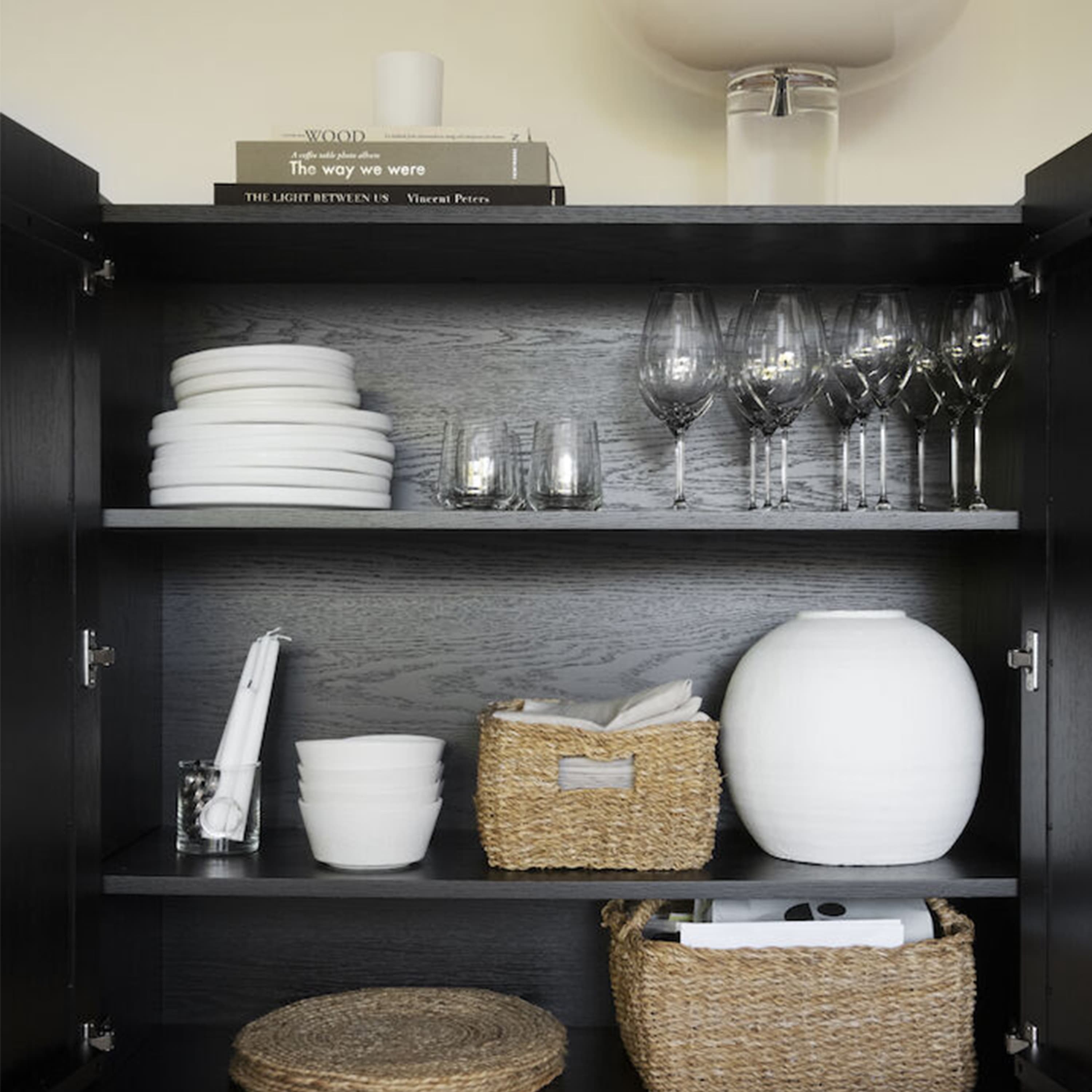 Halifax Schrank Schwarz 100cm