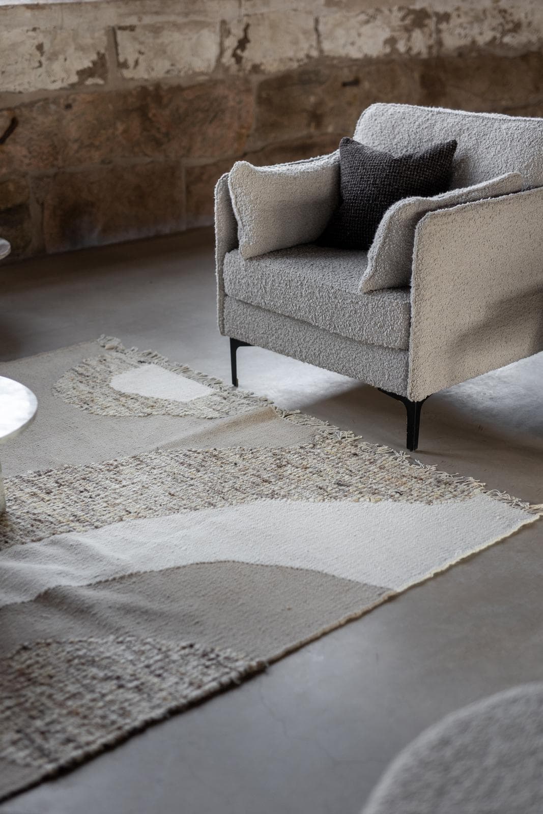Nomi Wollteppich Beige 200x300