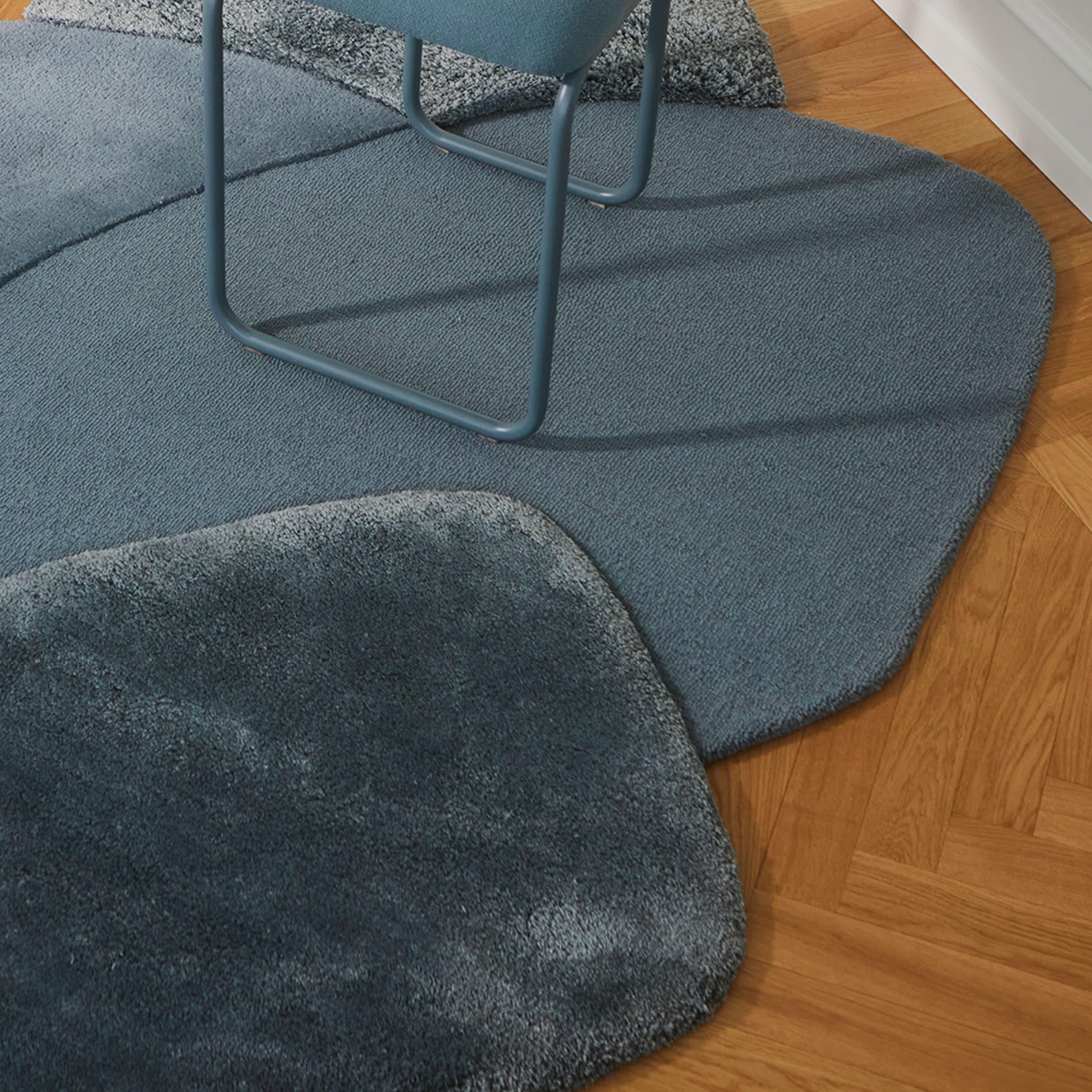 Mola Viskoseteppich Dusty Blue 195x142