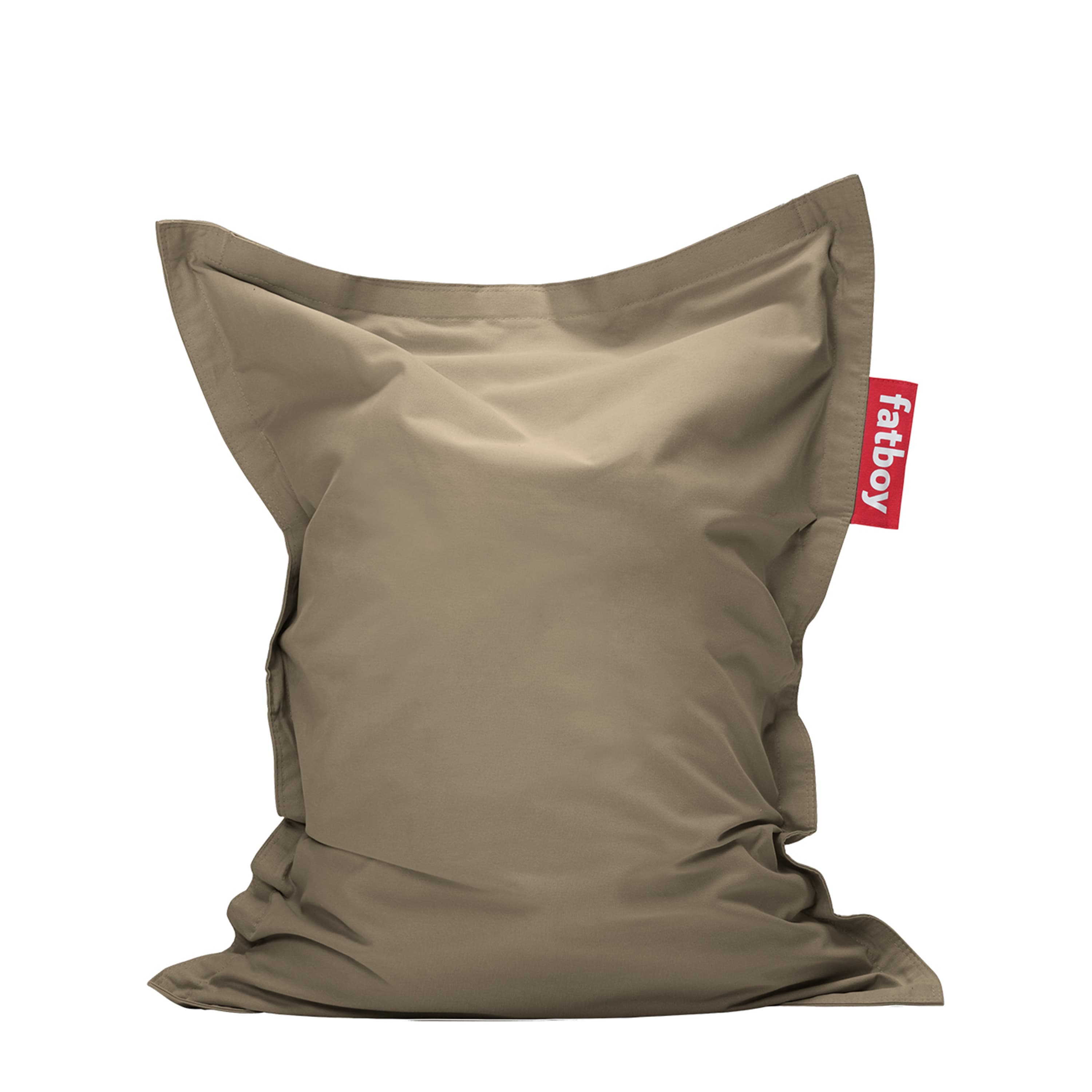 Junior Recycled Sitzpouf Taupe Grau