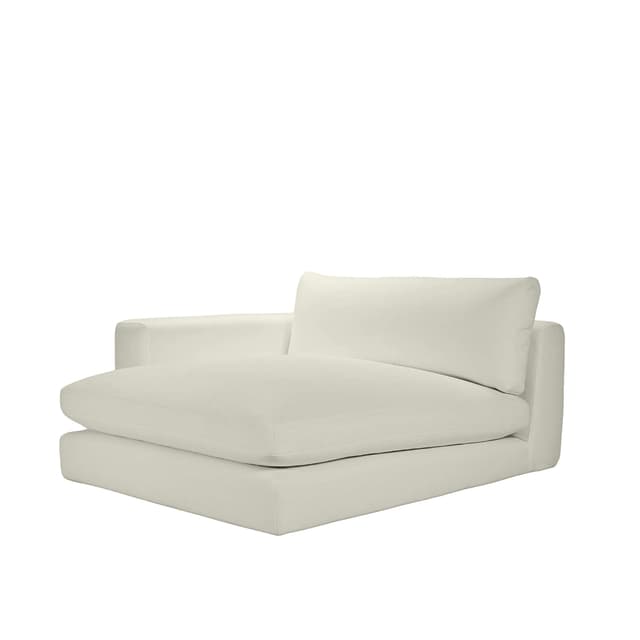 Capri 1,5-Sitzer-Chaiselongue-Modul mit linker Armlehne Beige 142x155