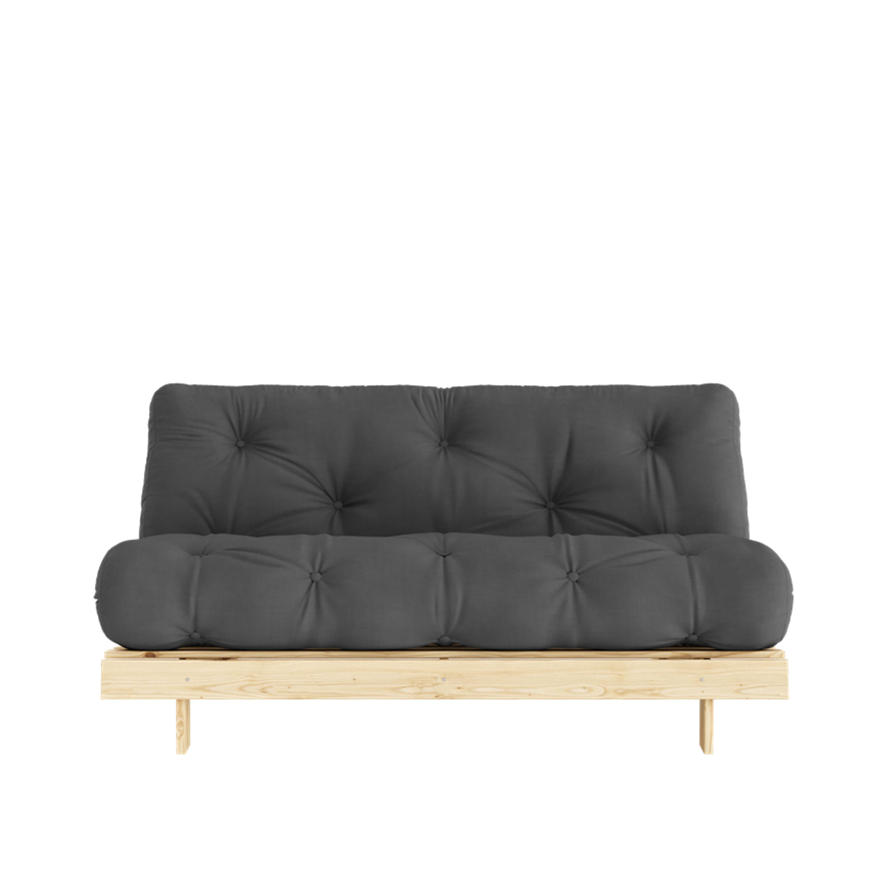 Roots Schlafsofa Natur/Dunkelgrau 160cm
