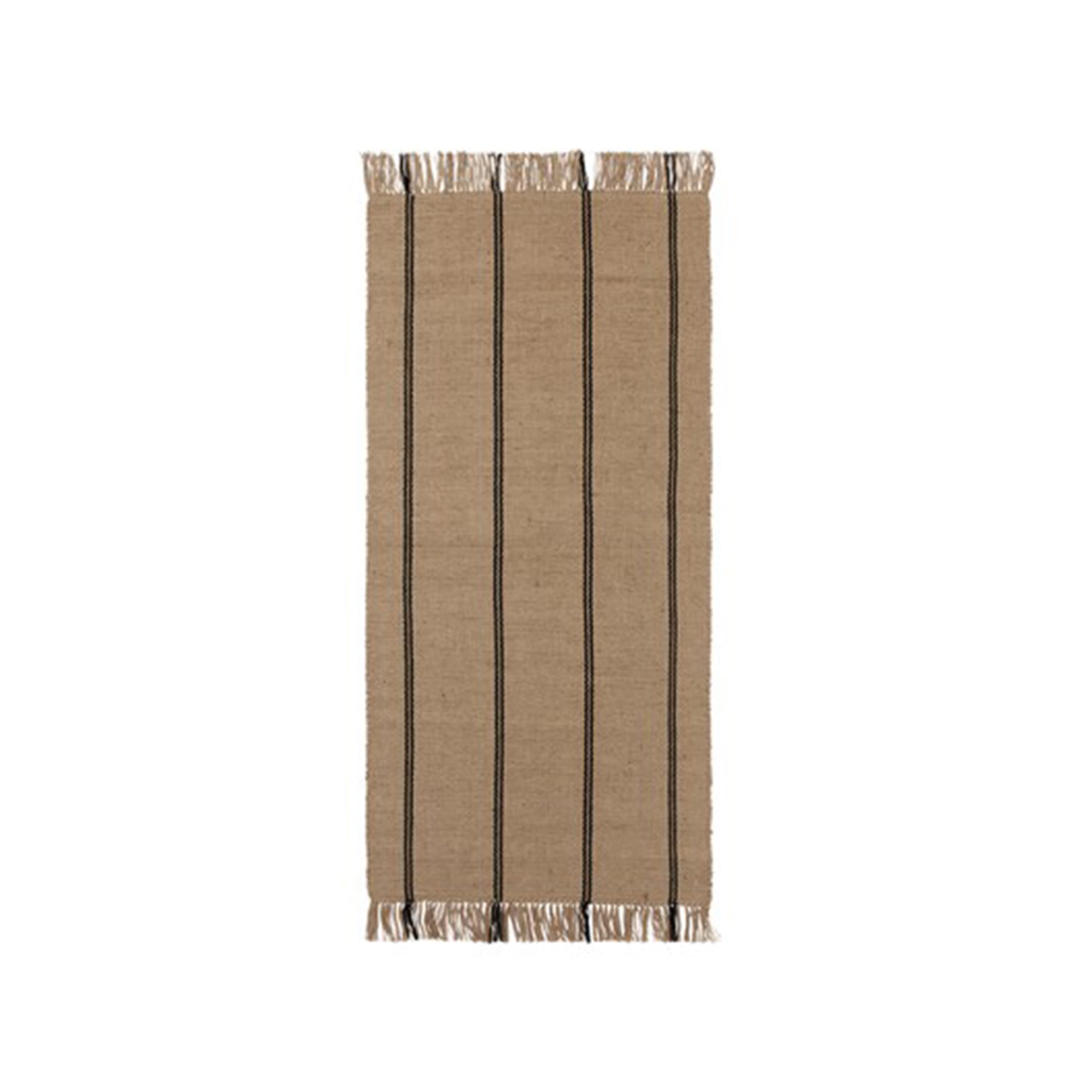 Yuki Jute Rug Black 70x140