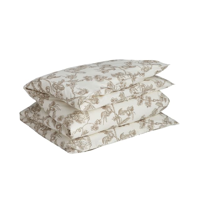 Tree Print Bettbezug Taupe Beige 220x220