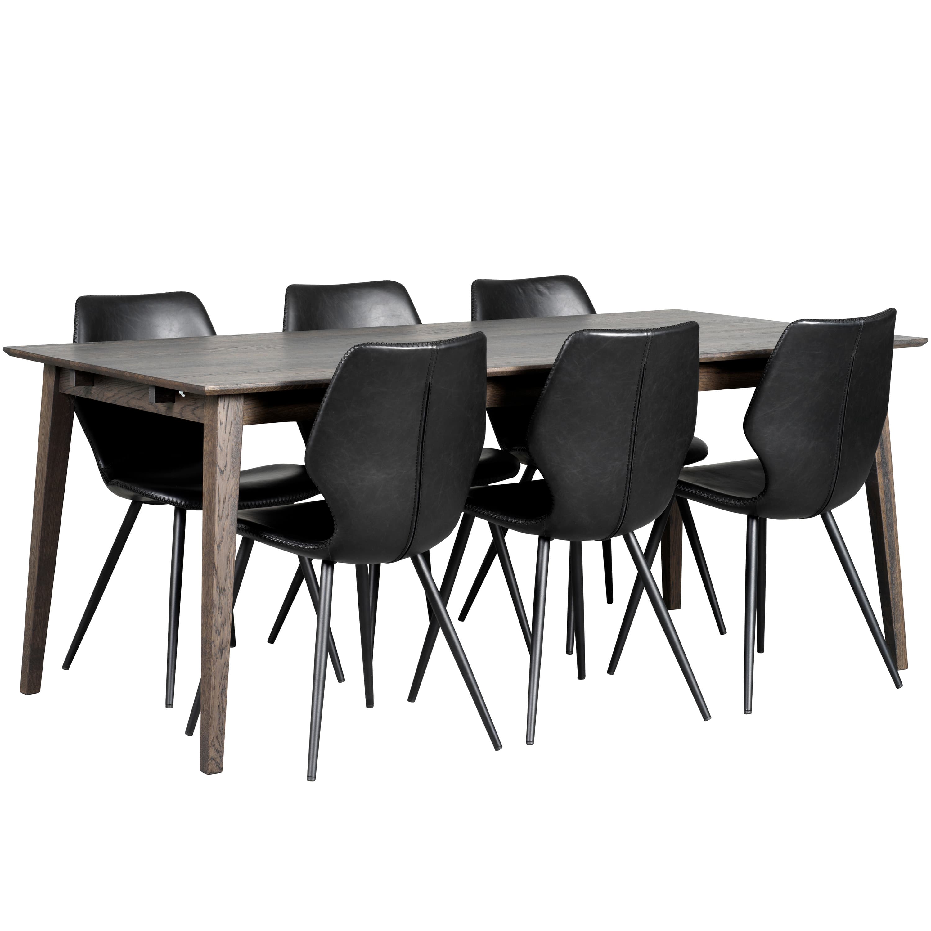 Filippa Esstisch Dunkelbraune Eiche 180cm
