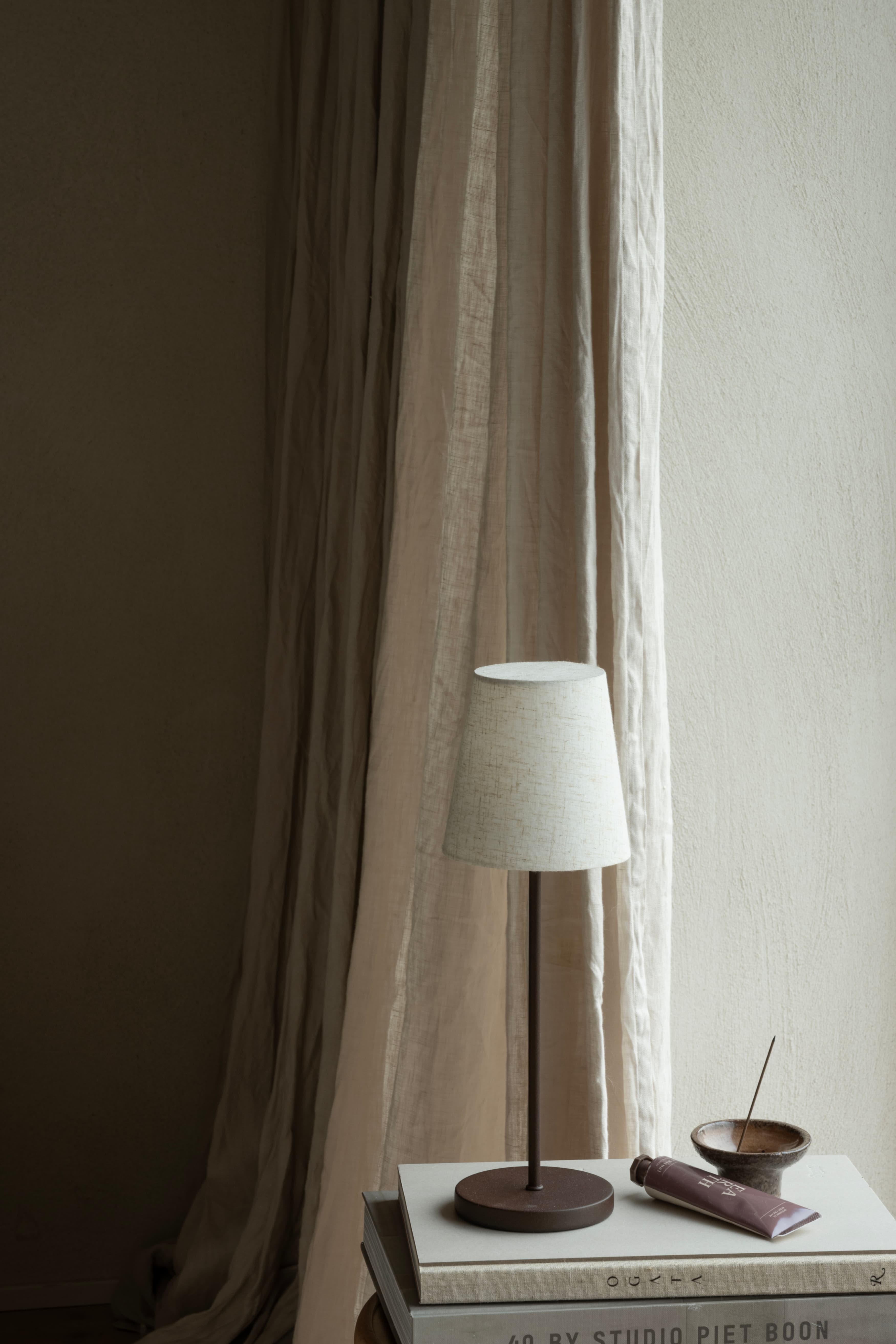 Tyra Tragbare Tischlampe Coffee 37cm