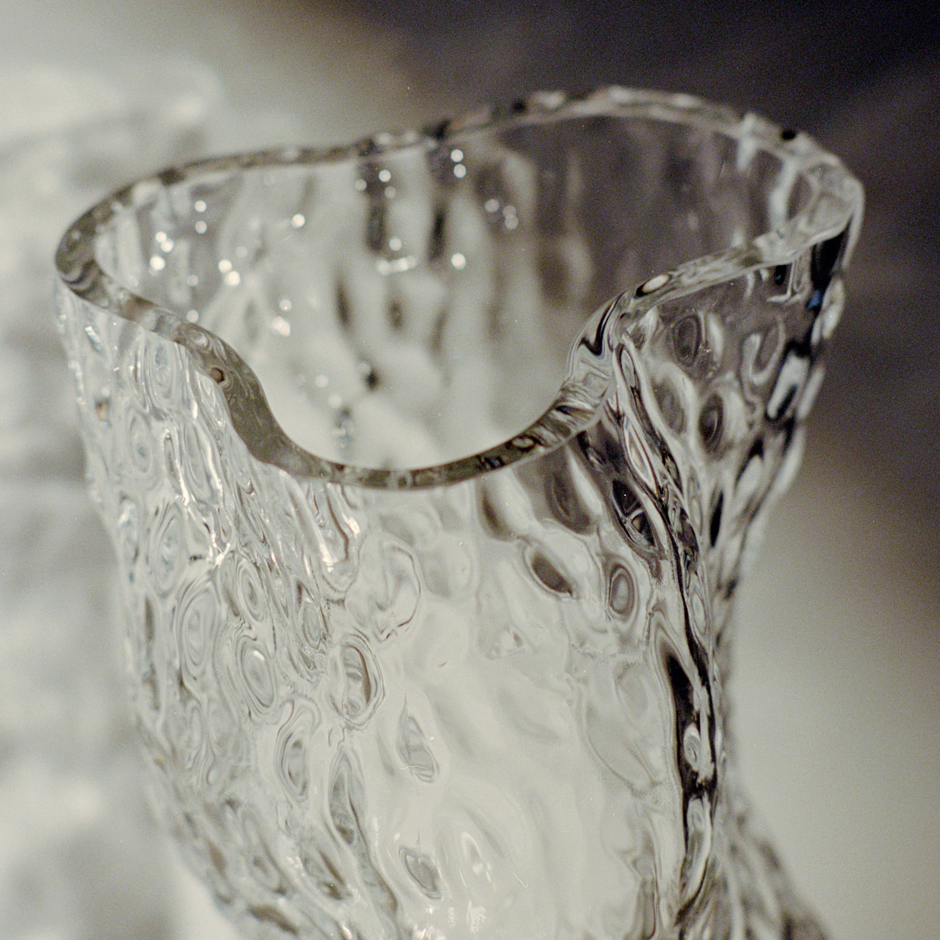 Ostrea Rock Glass Vase Clear 30cm