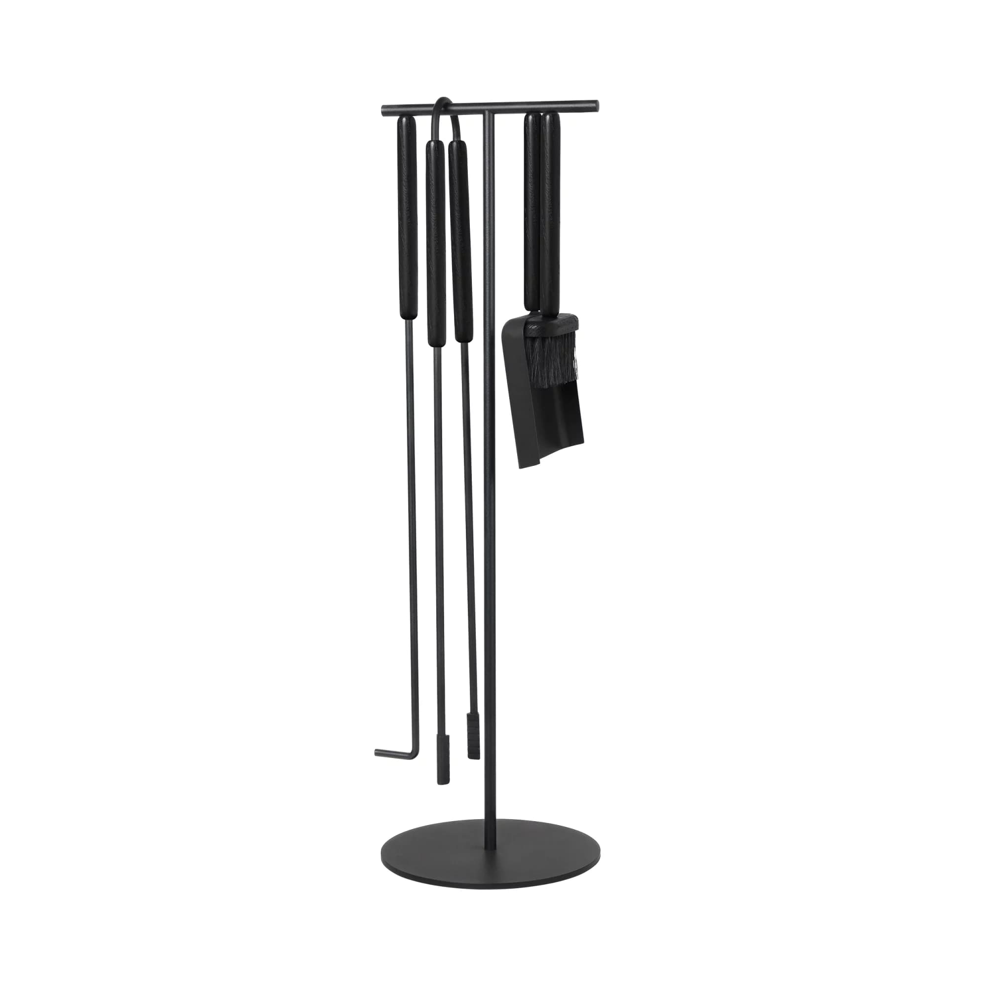 Ashi Fireplace Tools 5 Pieces Black 75cm