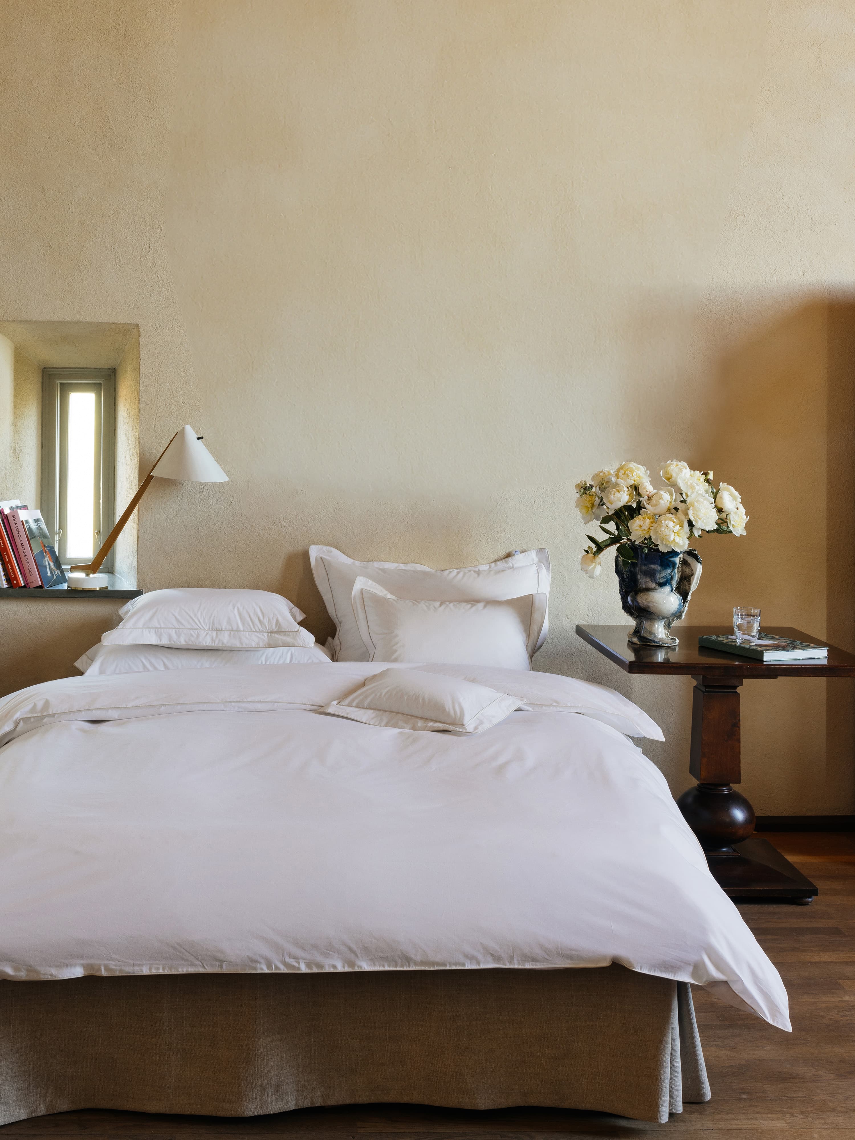 Allegro Bettbezug BIO Weiß/Beige 150x210