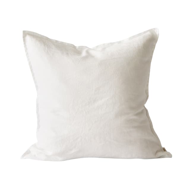 Kissenbezug/Kissenbezug Leinen Gebleicht Weiß 65x65