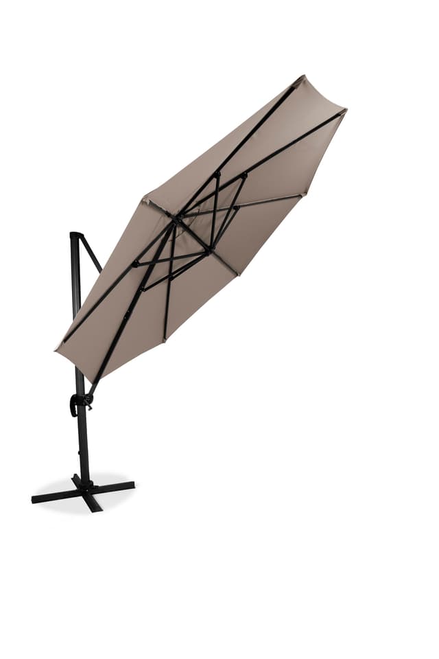 Sonnenschirm mit Aufhängung Alu/Beige 300cm