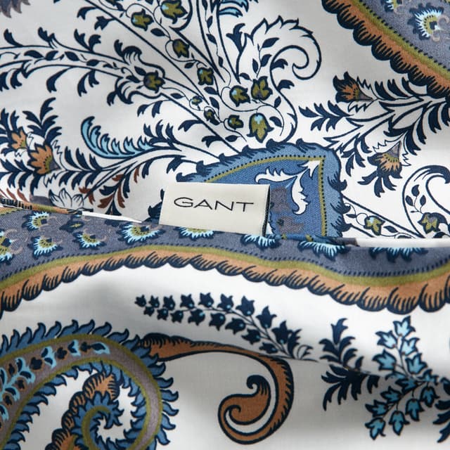 Key West Paisley Bettbezug Sateen Blau 220x220
