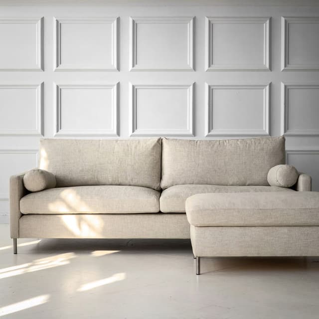 Åre Fußhocker Beige 70x110
