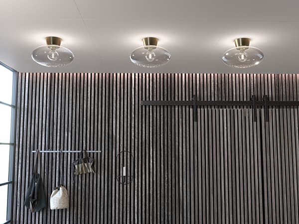 Bullo Ceiling Light Clear/Brass