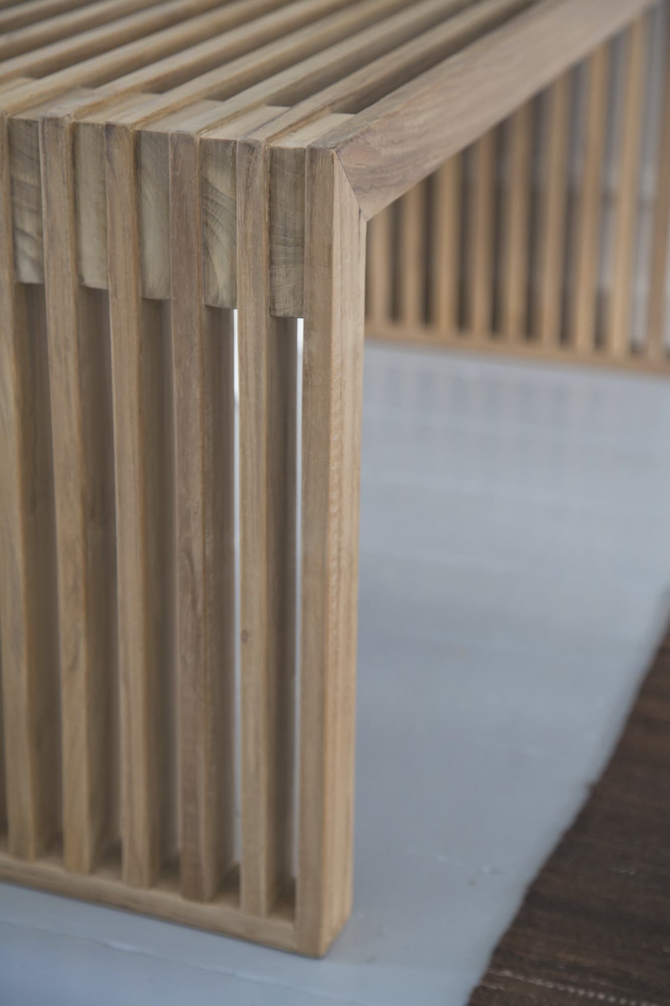 Rib Bank Teakholz 104 cm