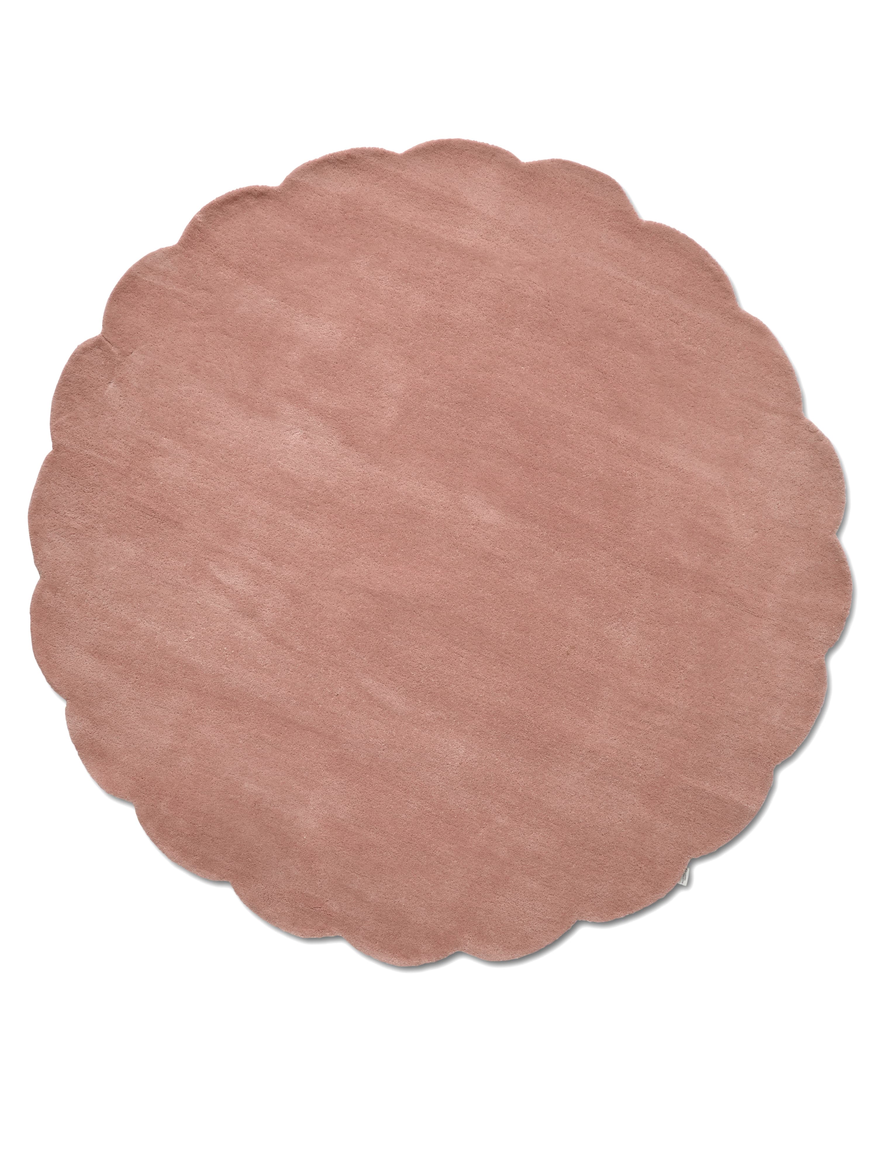 Shell Wollteppich Rund Rosa Ø120
