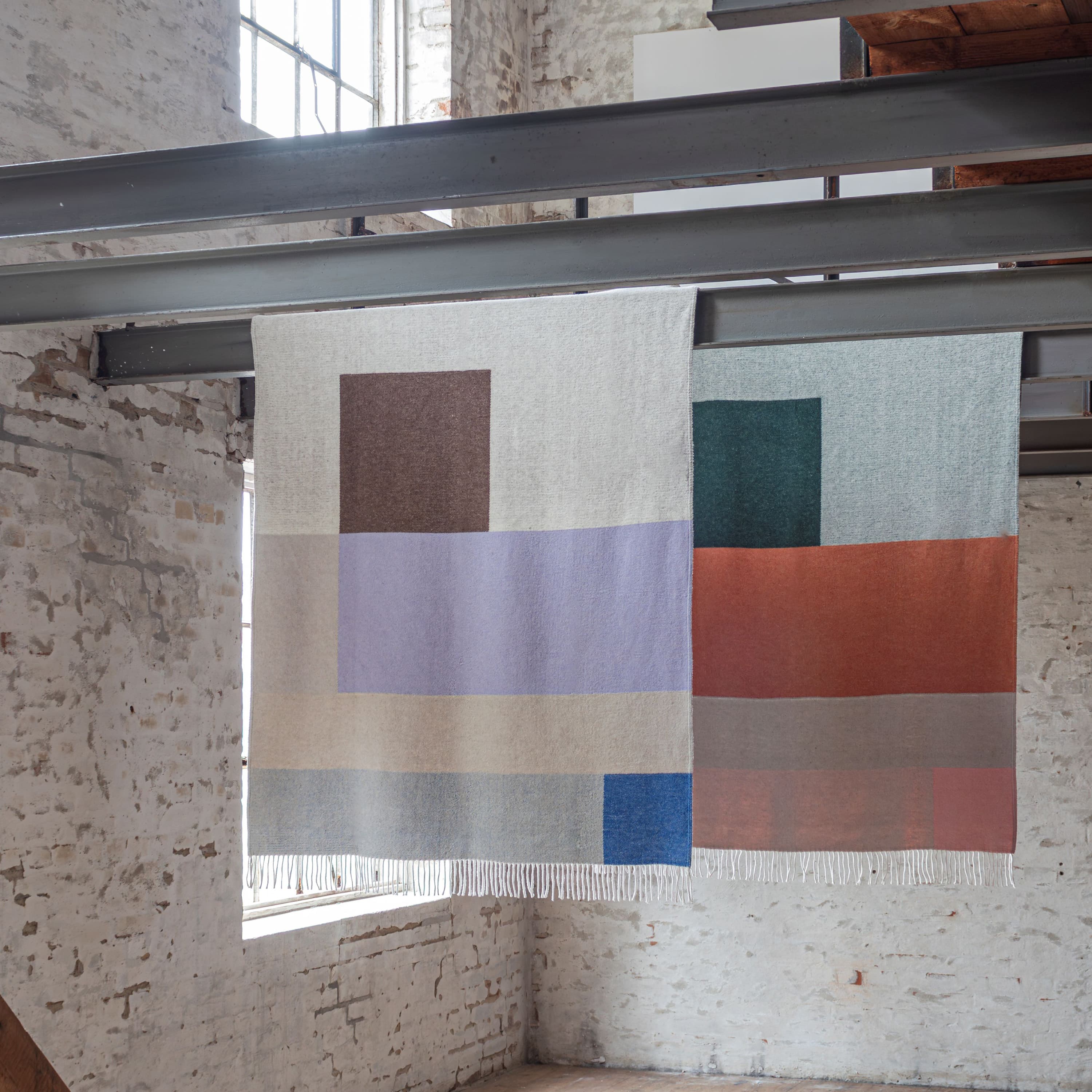 Brick Plaid Flieder 125x190